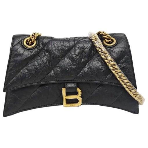 Crush leather crossbody bag