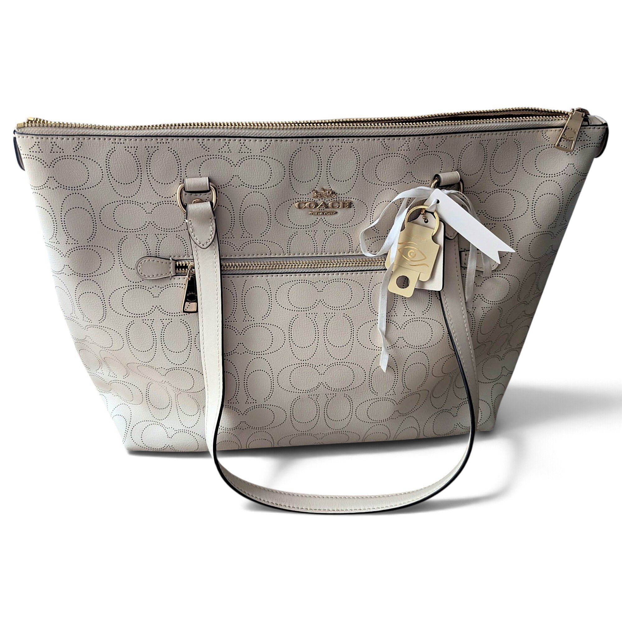 CITY ZIP TOTE leather tote