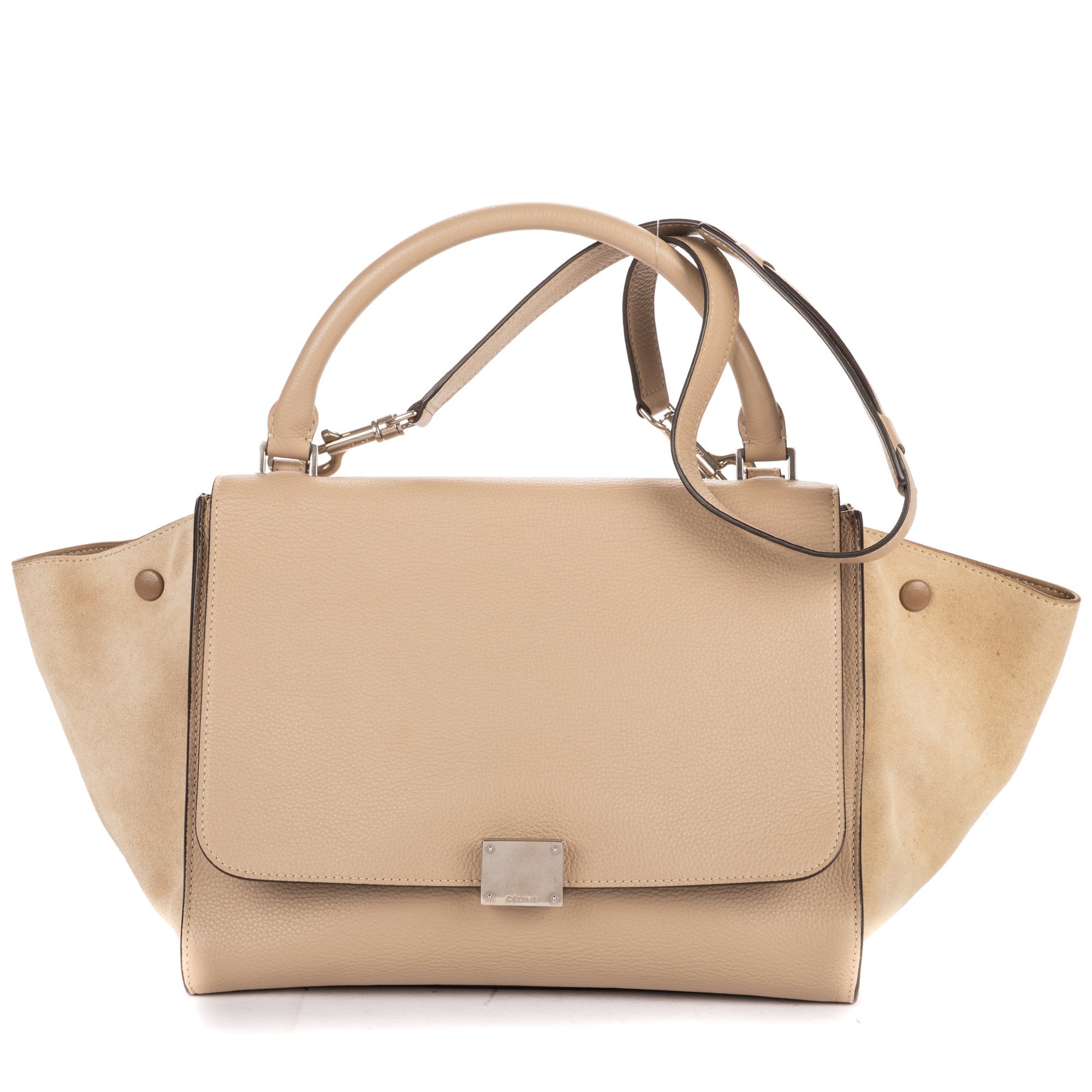 Celine Trapèze leather handbag