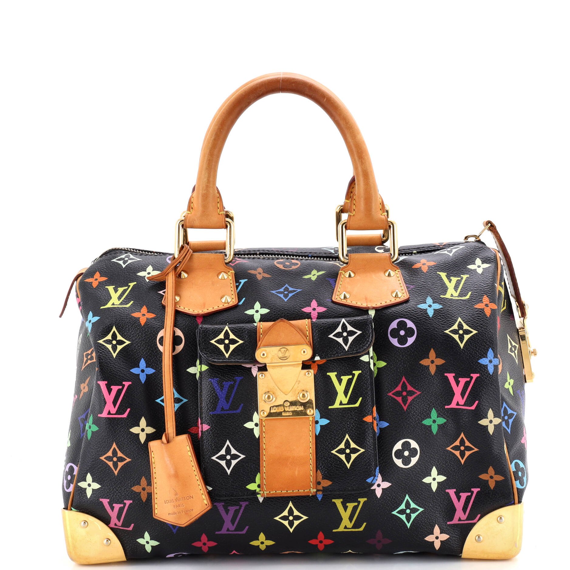 Louis Vuitton Speedy Handbag Monogram Multicolor 30