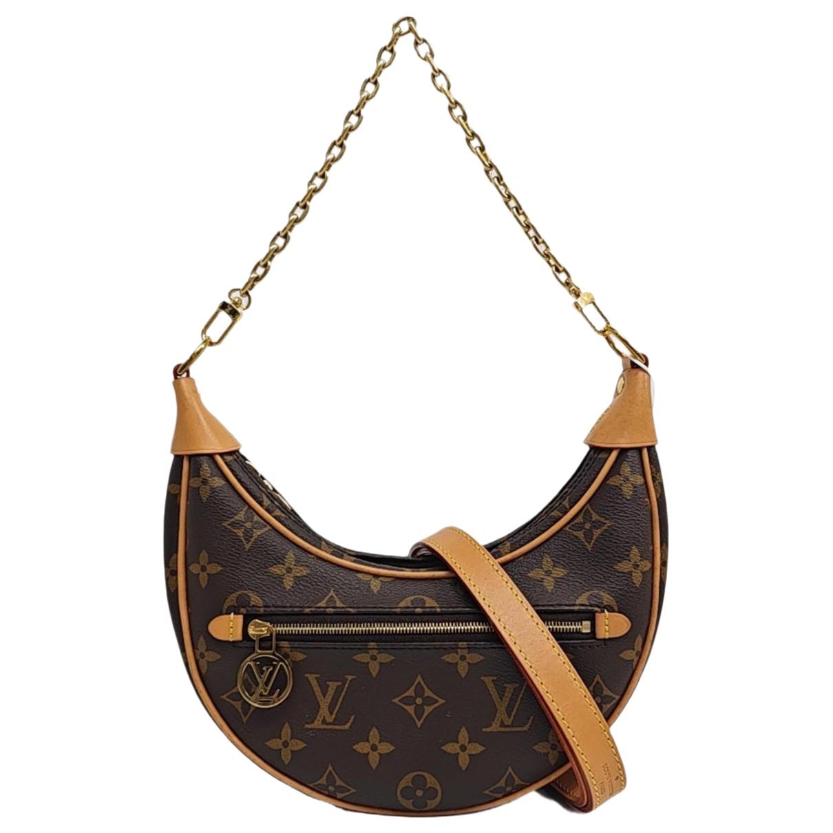 Loop leather crossbody bag