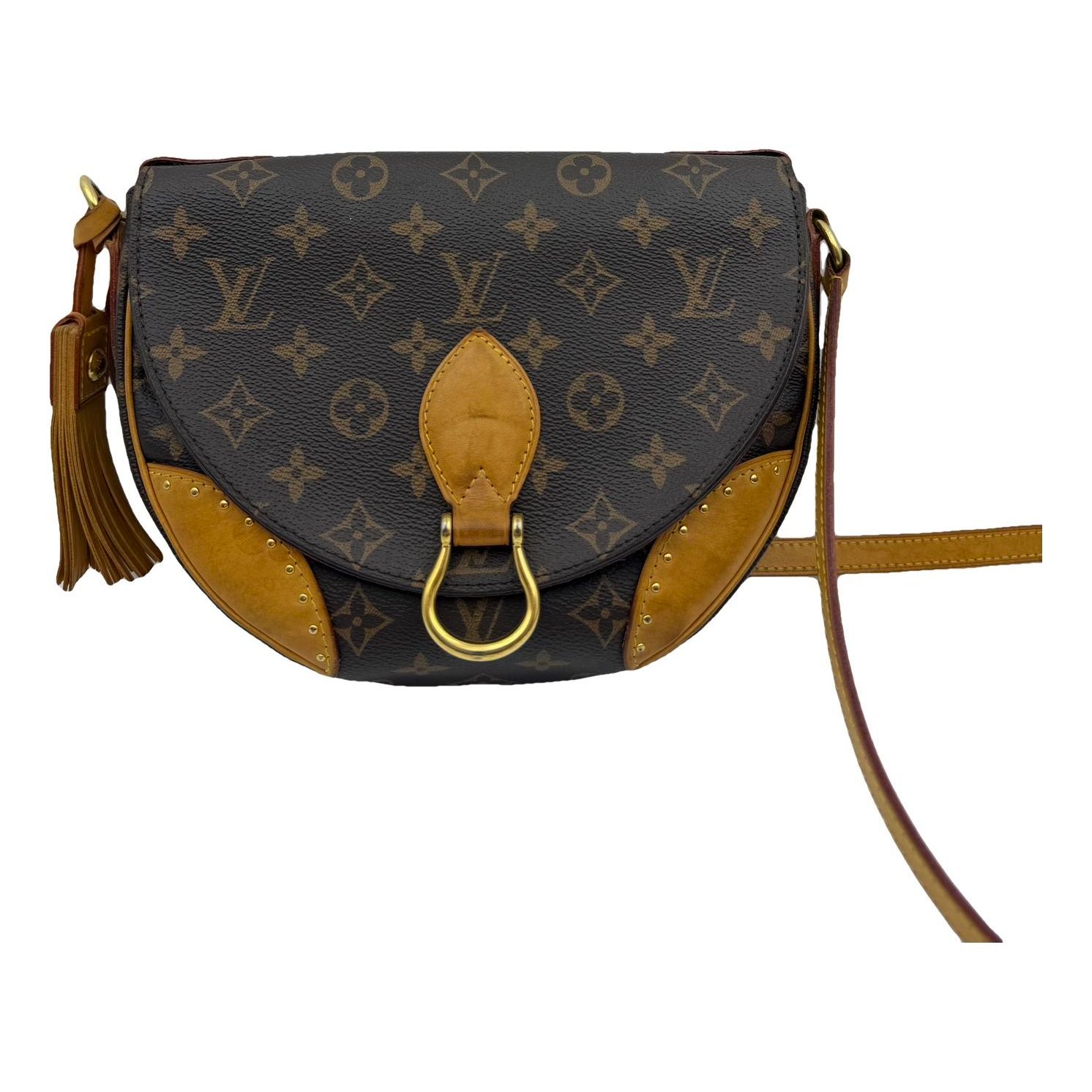 Tambourin Vintage vegan leather crossbody bag