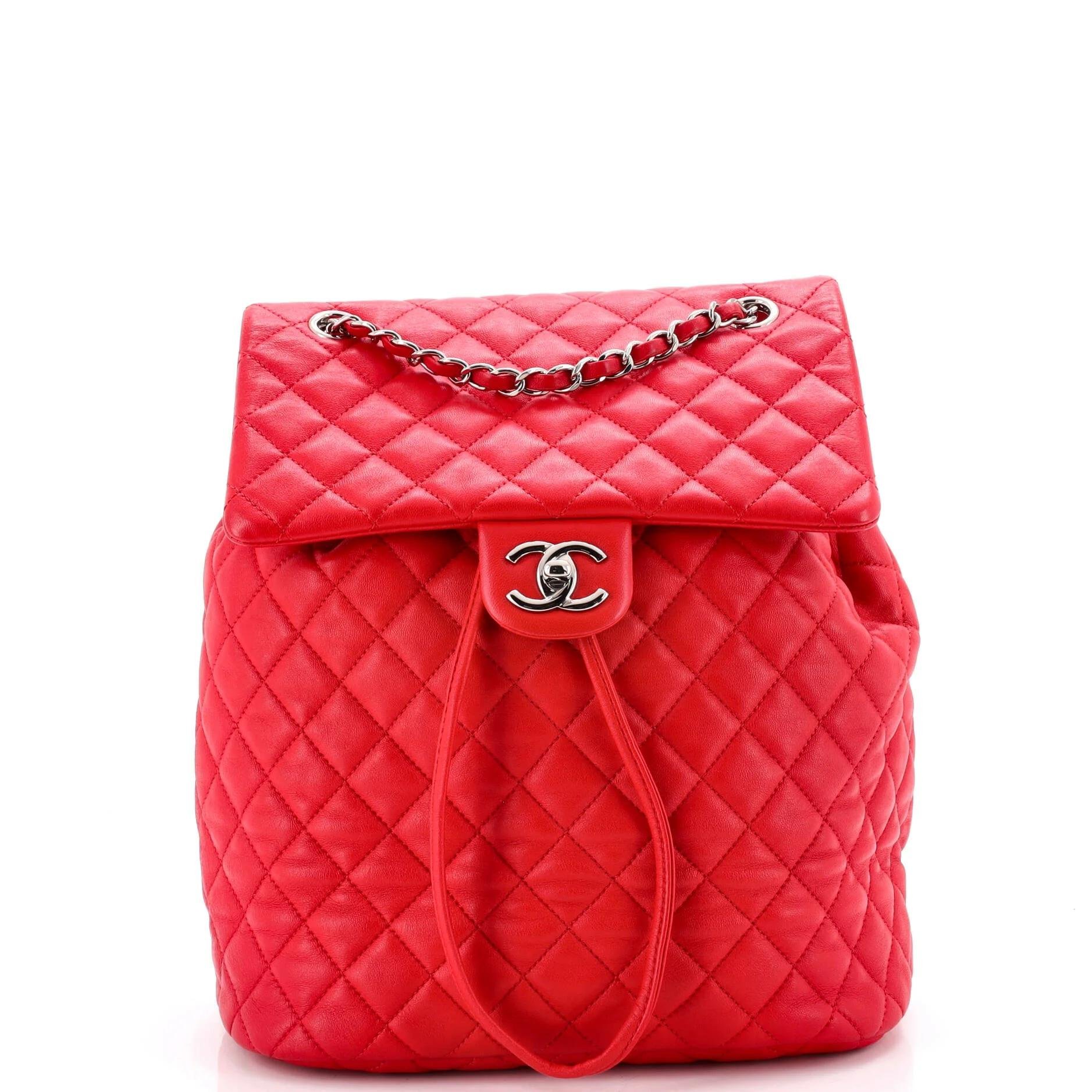 Leather backpack