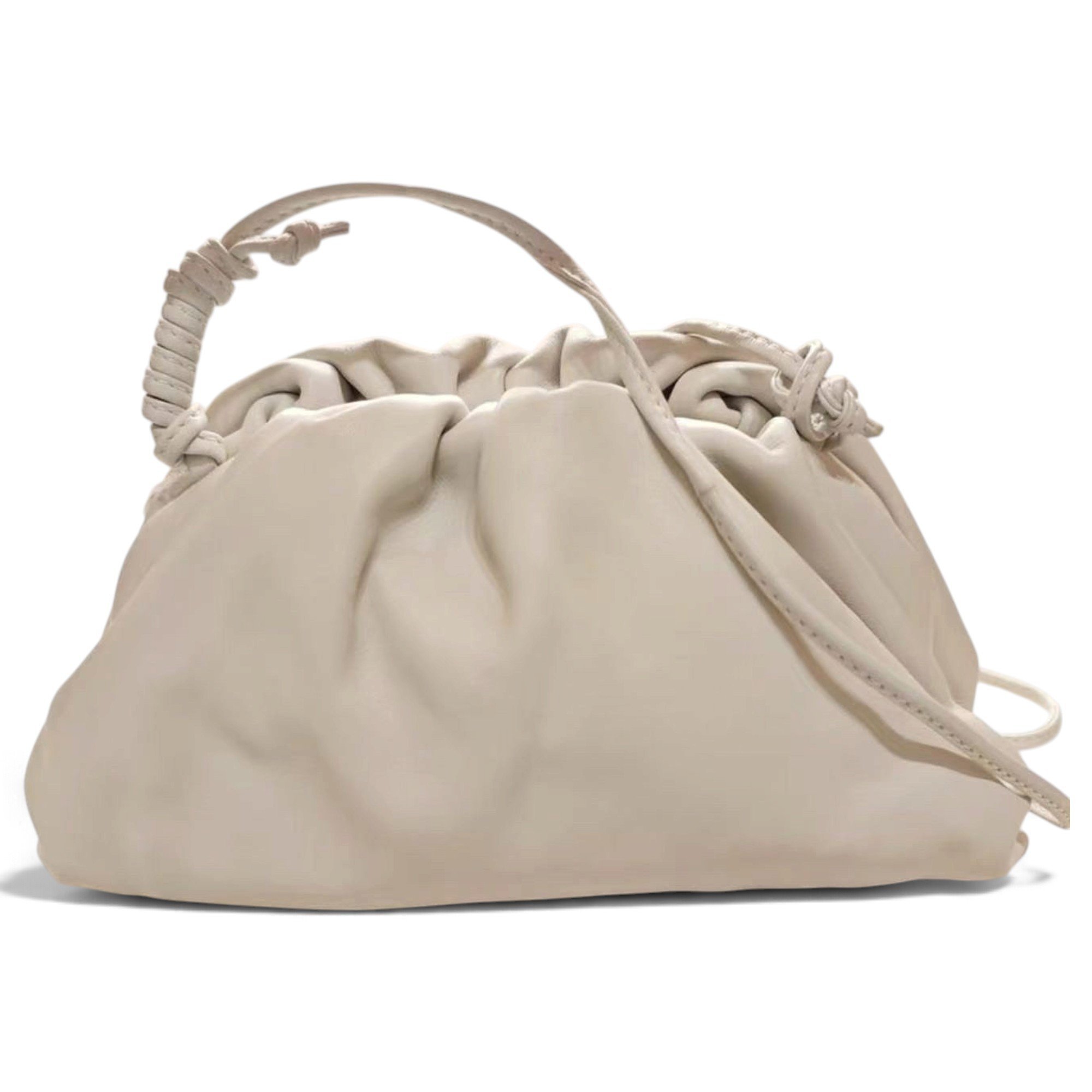 Pouch leather handbag