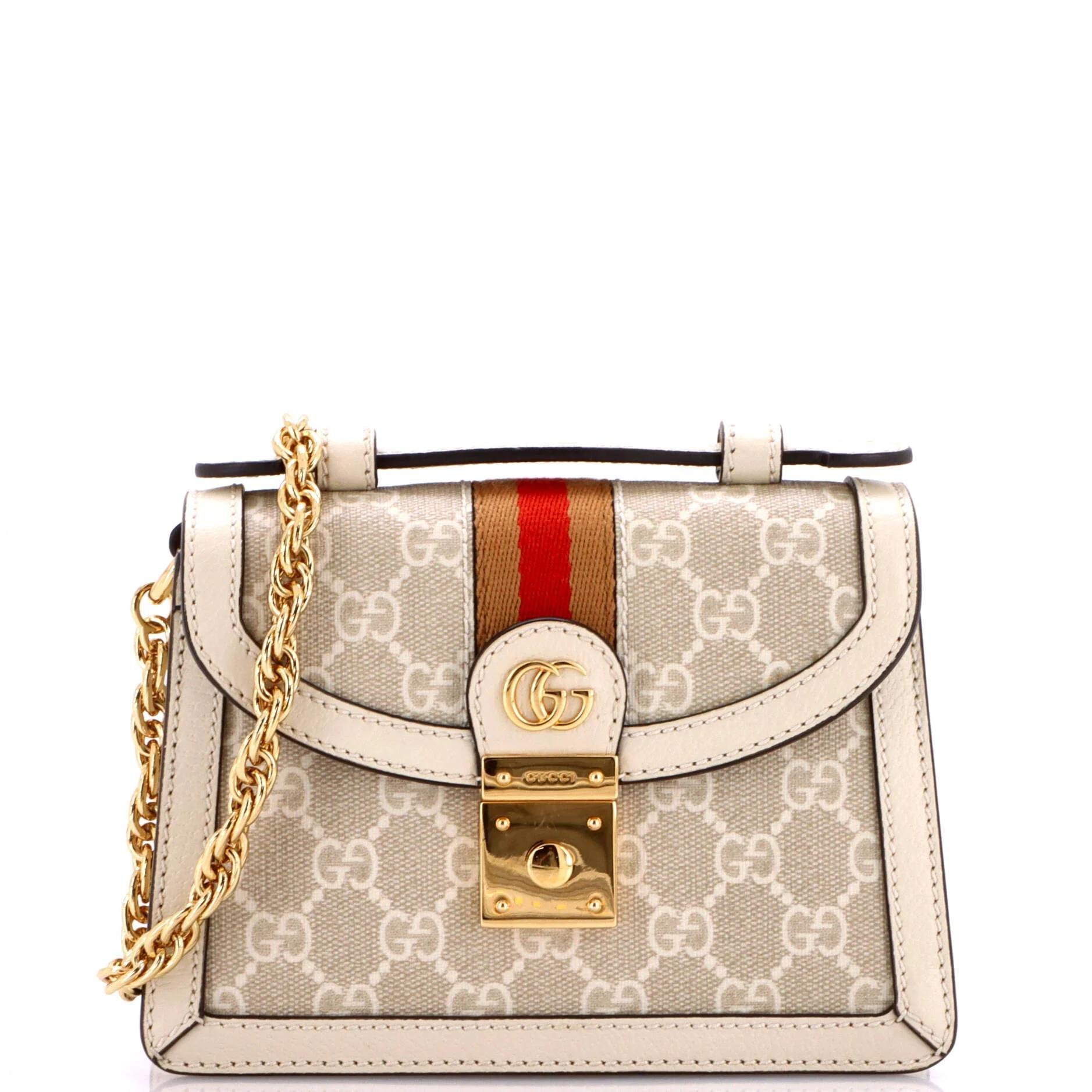 Ophidia Flap Top Handle cloth handbag