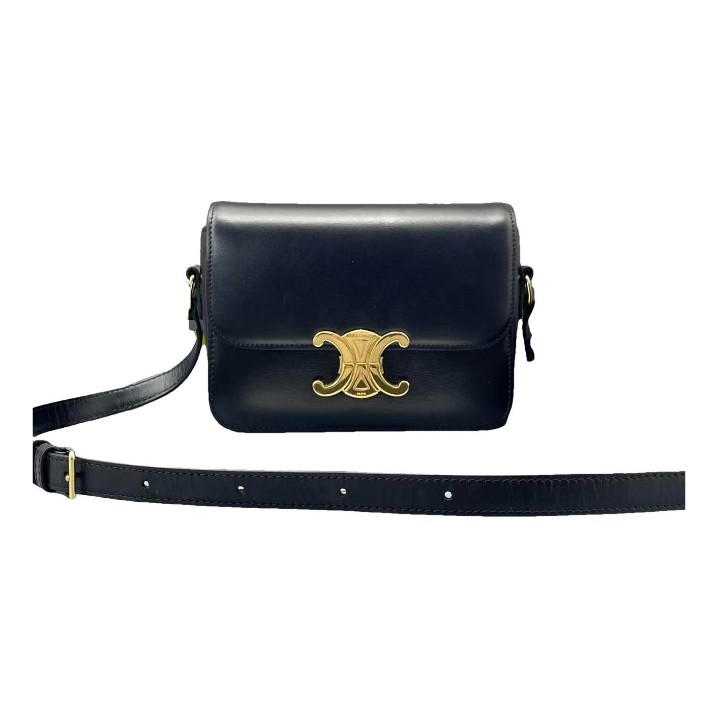Triomphe leather handbag