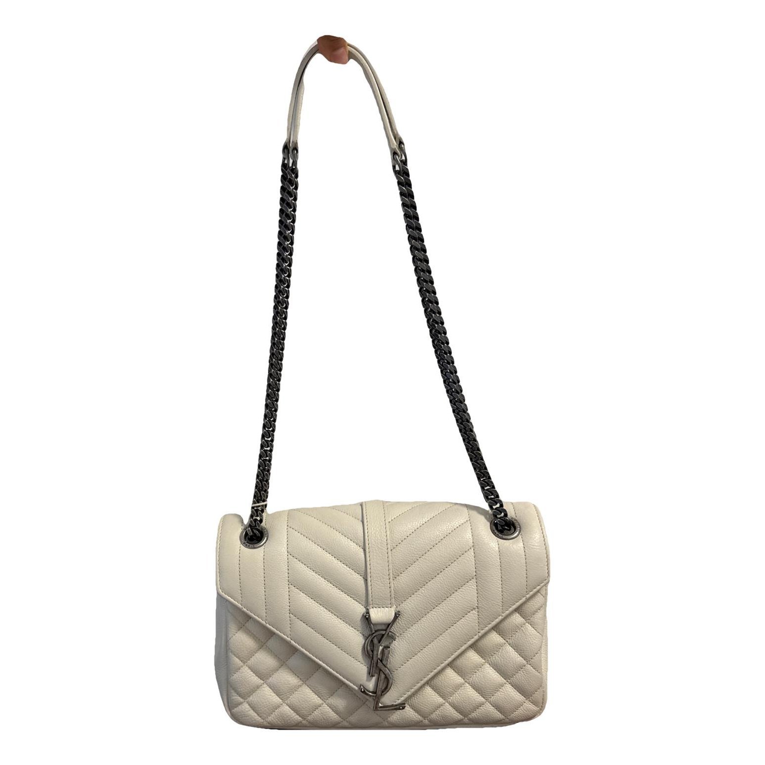 Envelope leather handbag
