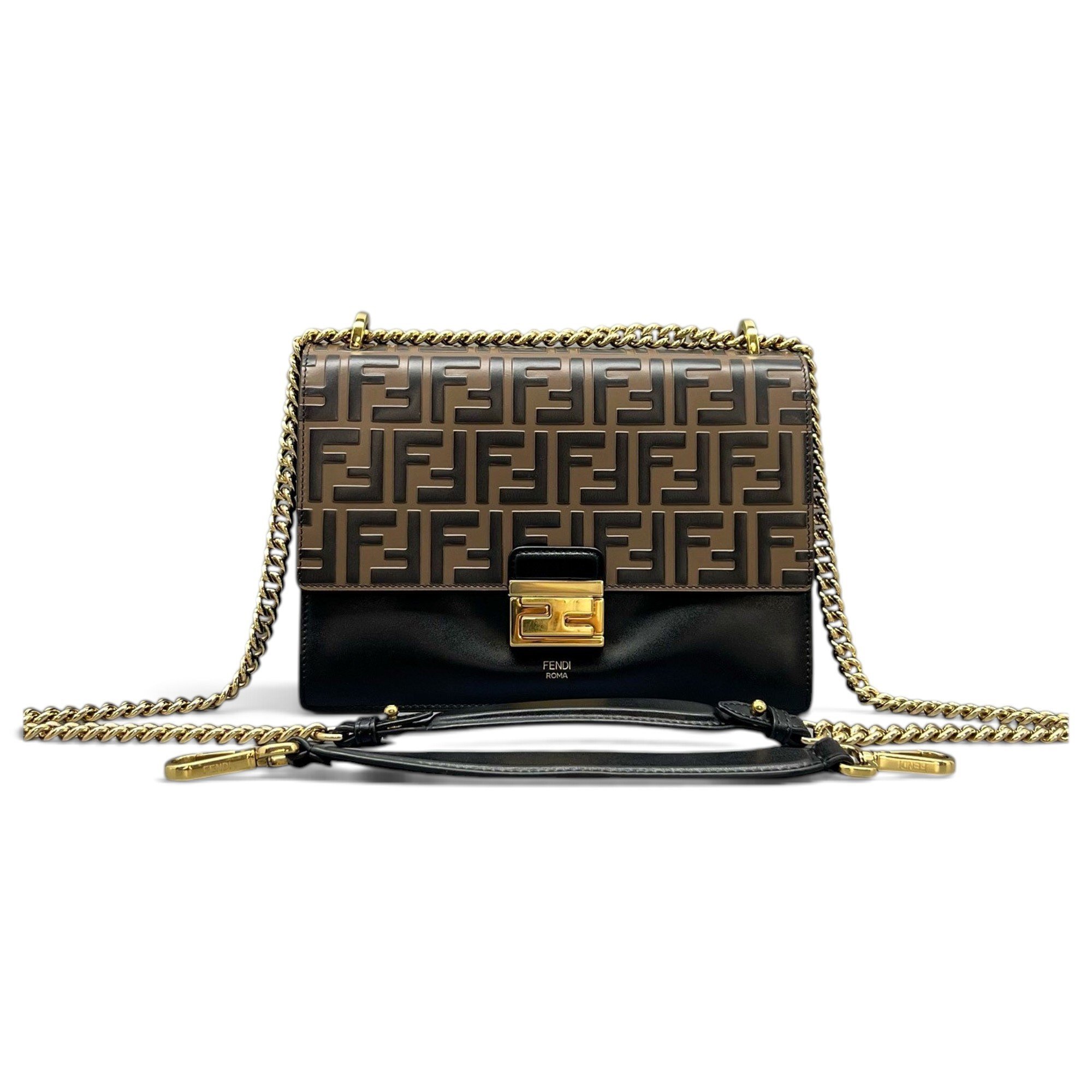Kan I leather crossbody bag