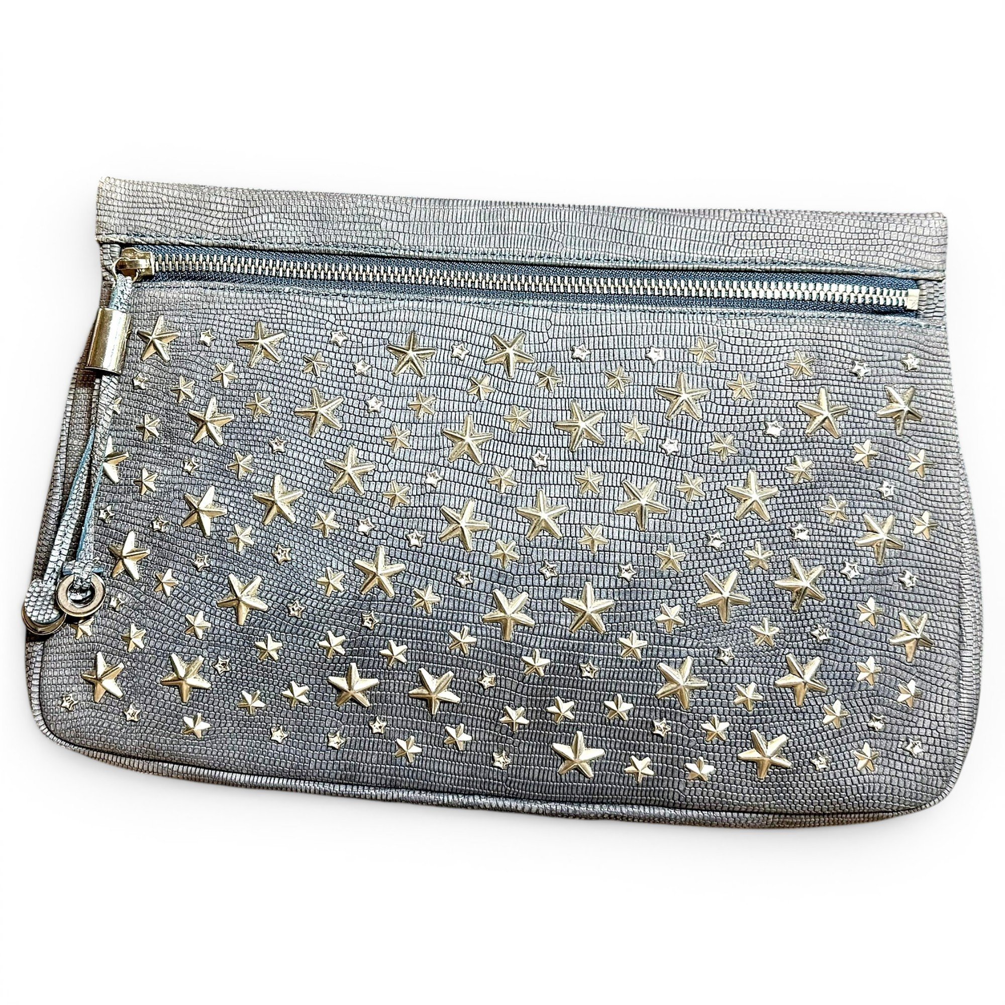 Leather clutch bag