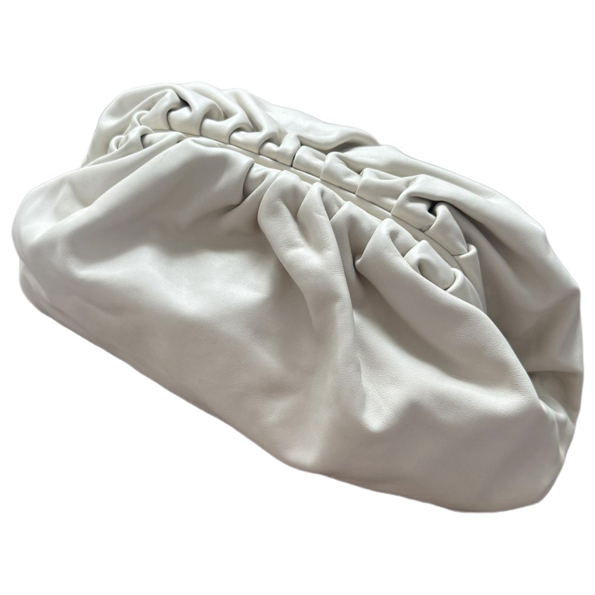 Pouch leather clutch bag