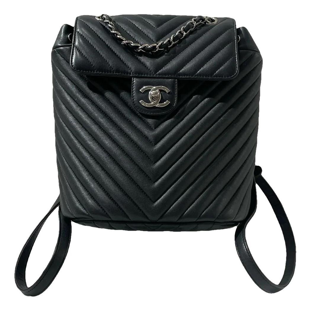 Leather backpack