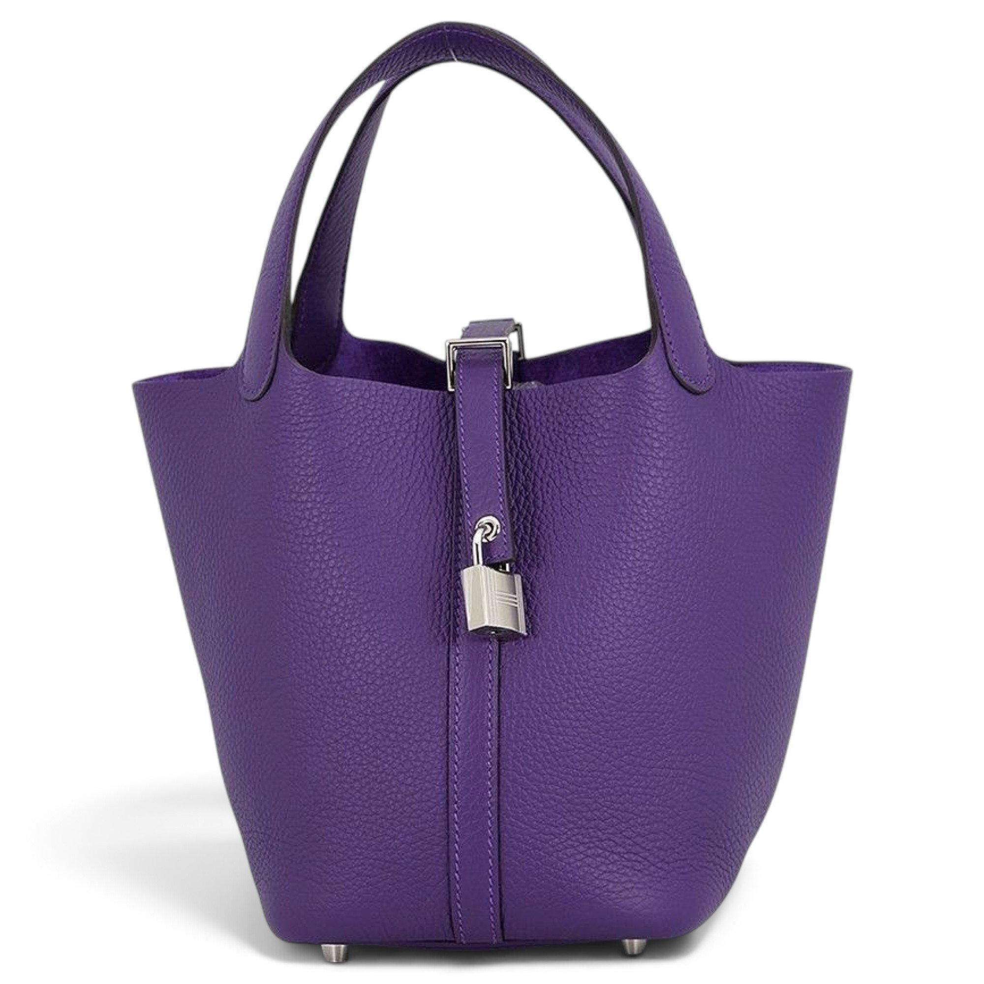 Picotin leather tote