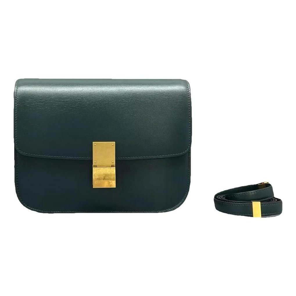 Classic leather crossbody bag