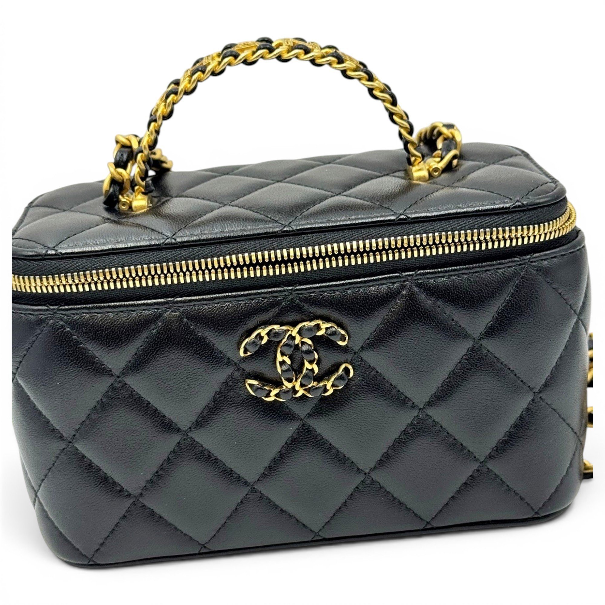 Trendy CC Vanity leather handbag