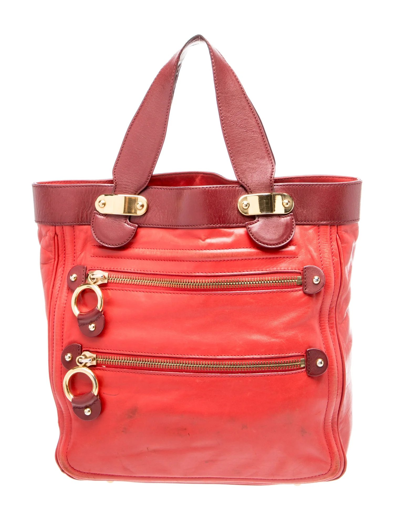 Leather Top Handle Bag