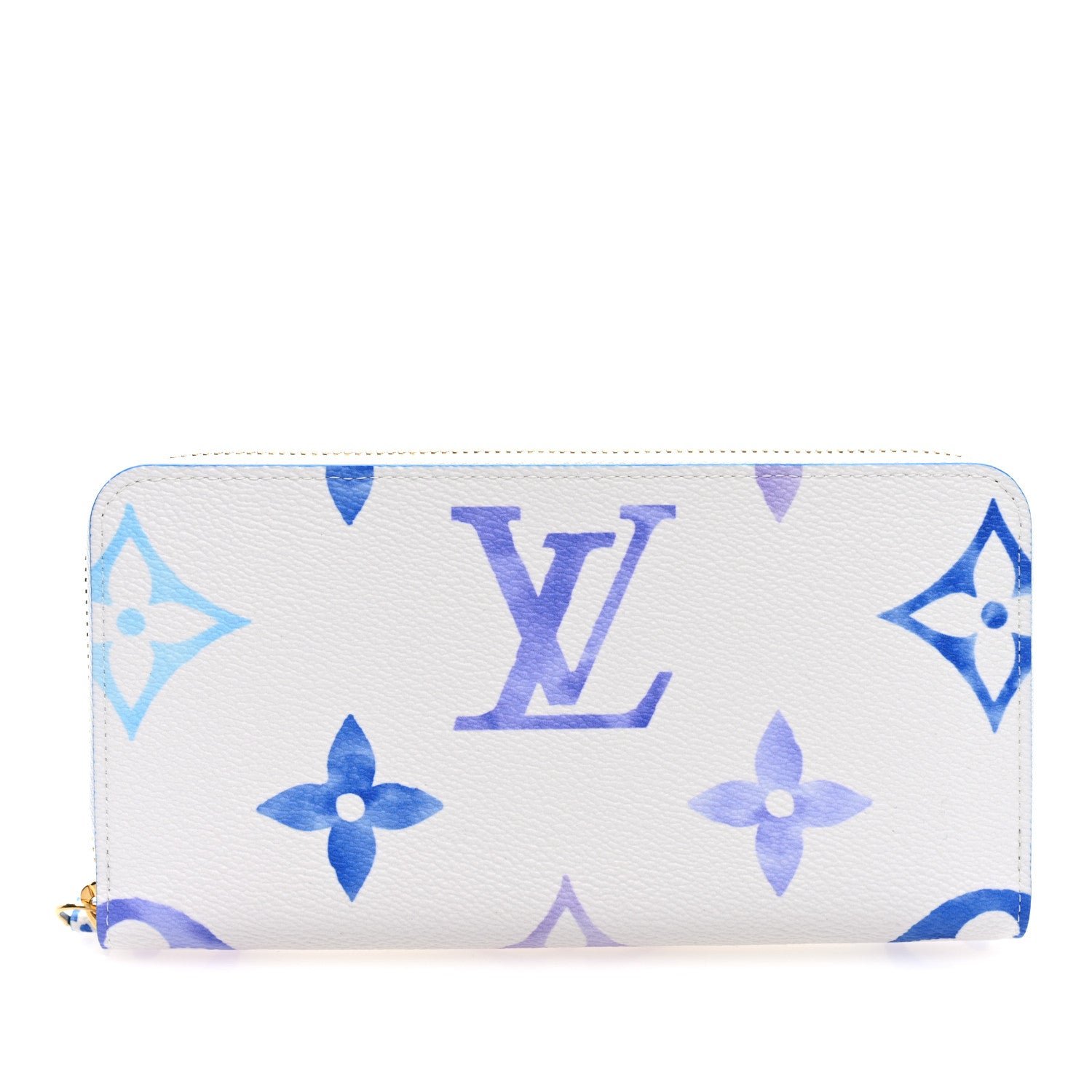 Louis Vuitton Monogram Giant By The Pool Zippy Wallet Resort Blue