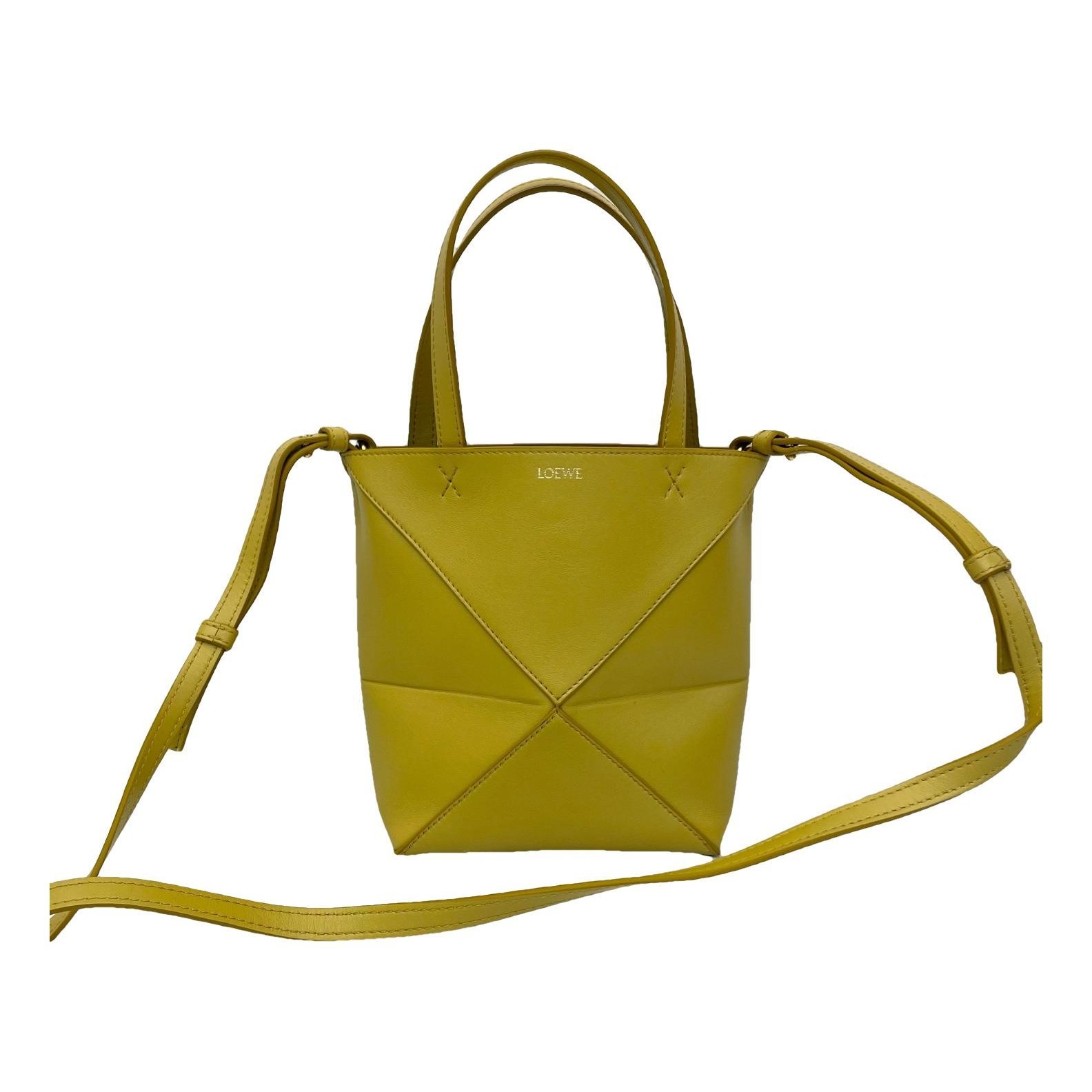 Puzzle Fold leather handbag