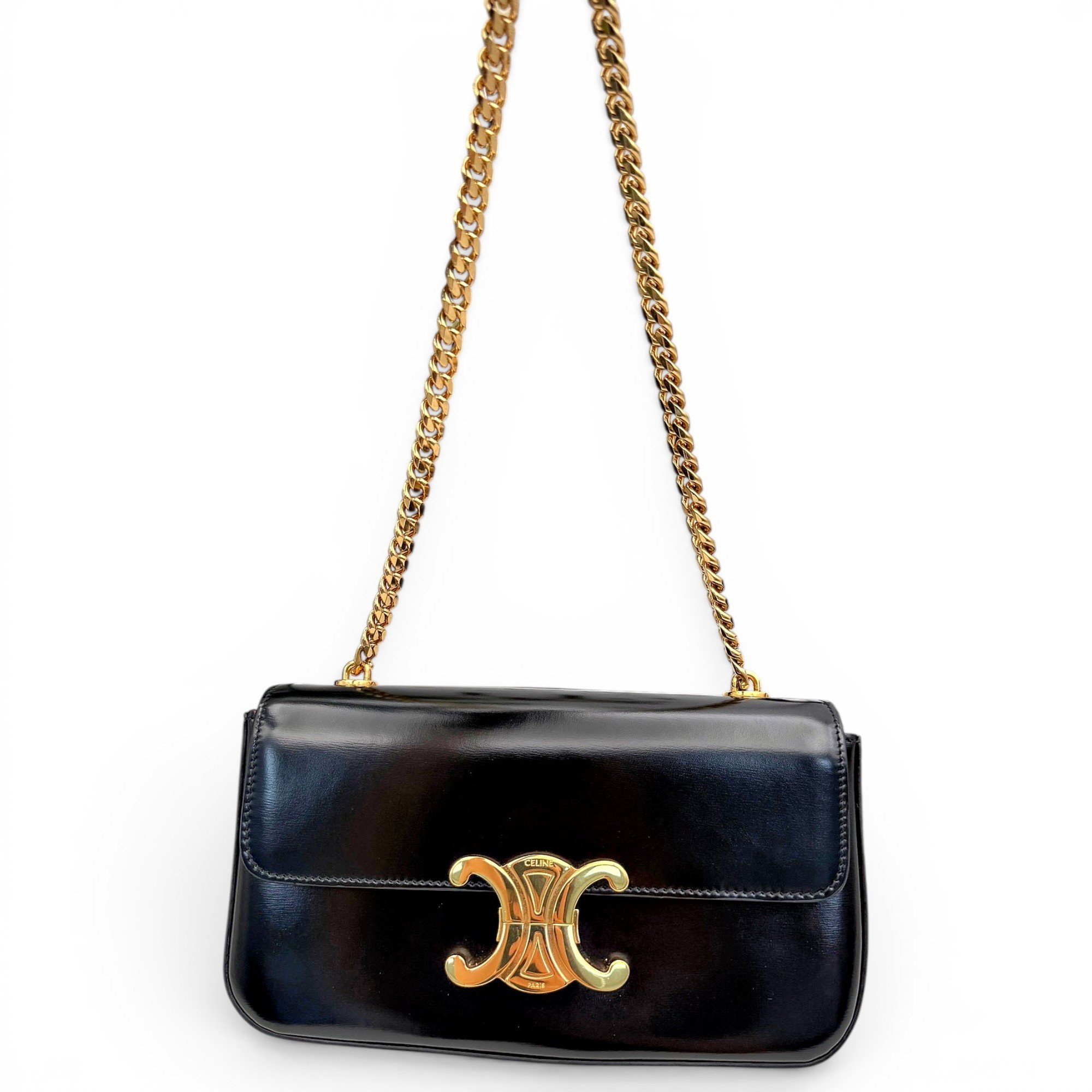 Triomphe leather handbag