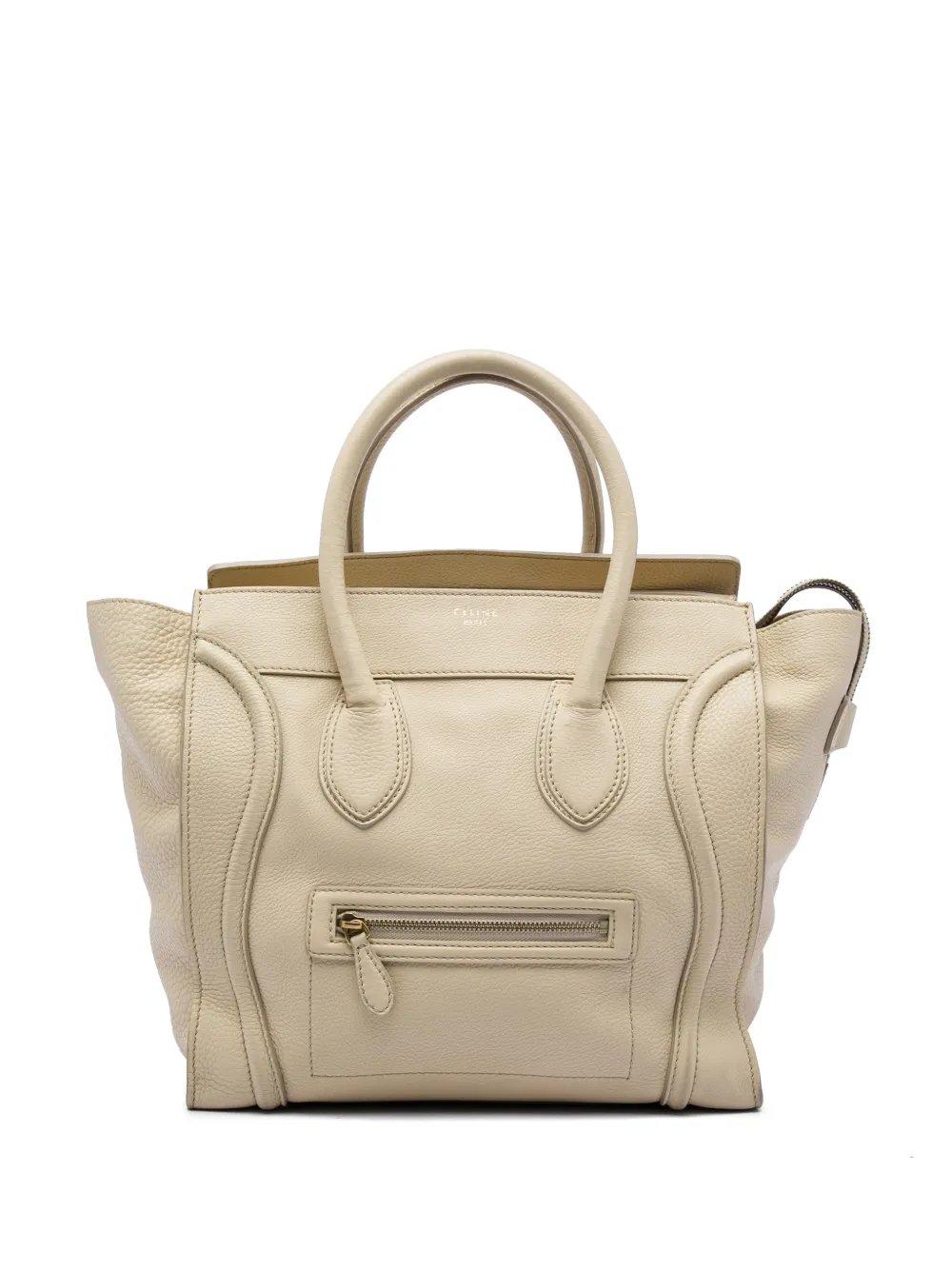 2010 Mini Drummed Calfskin Luggage tote bag