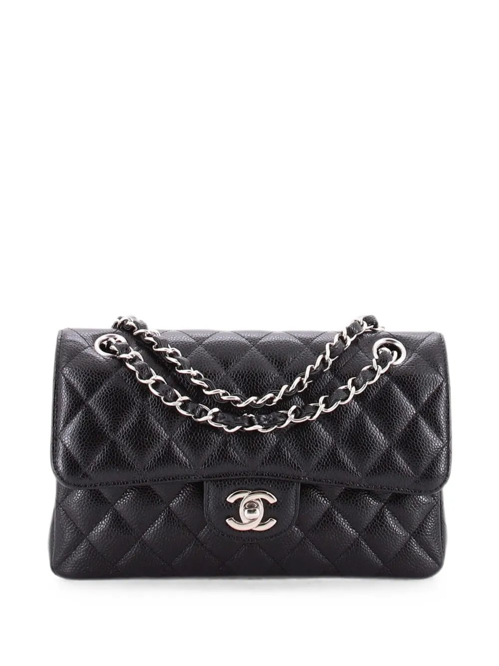 Classic Double Flap Bag Quilted Caviar Small shoulder bag