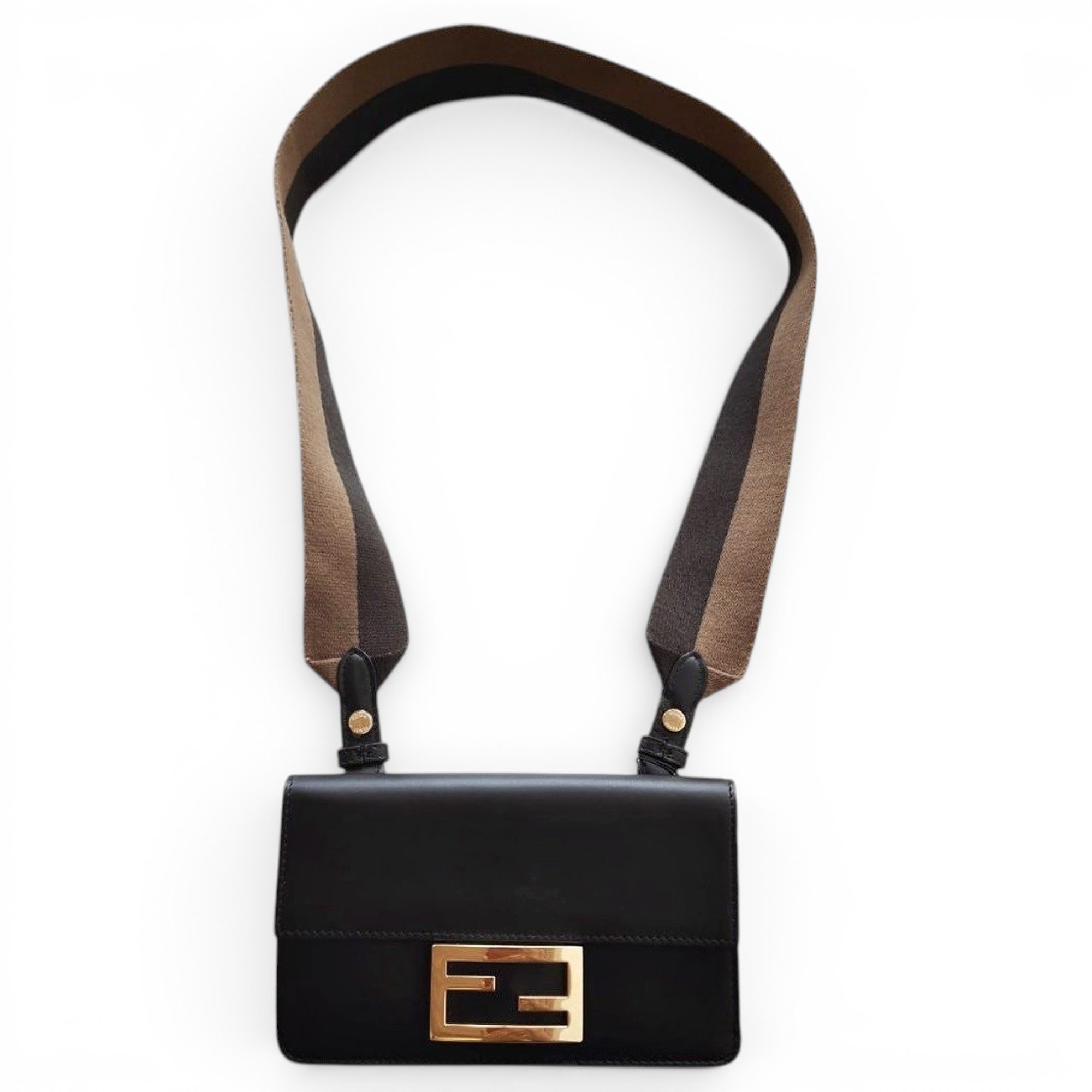 Flat Baguette leather handbag
