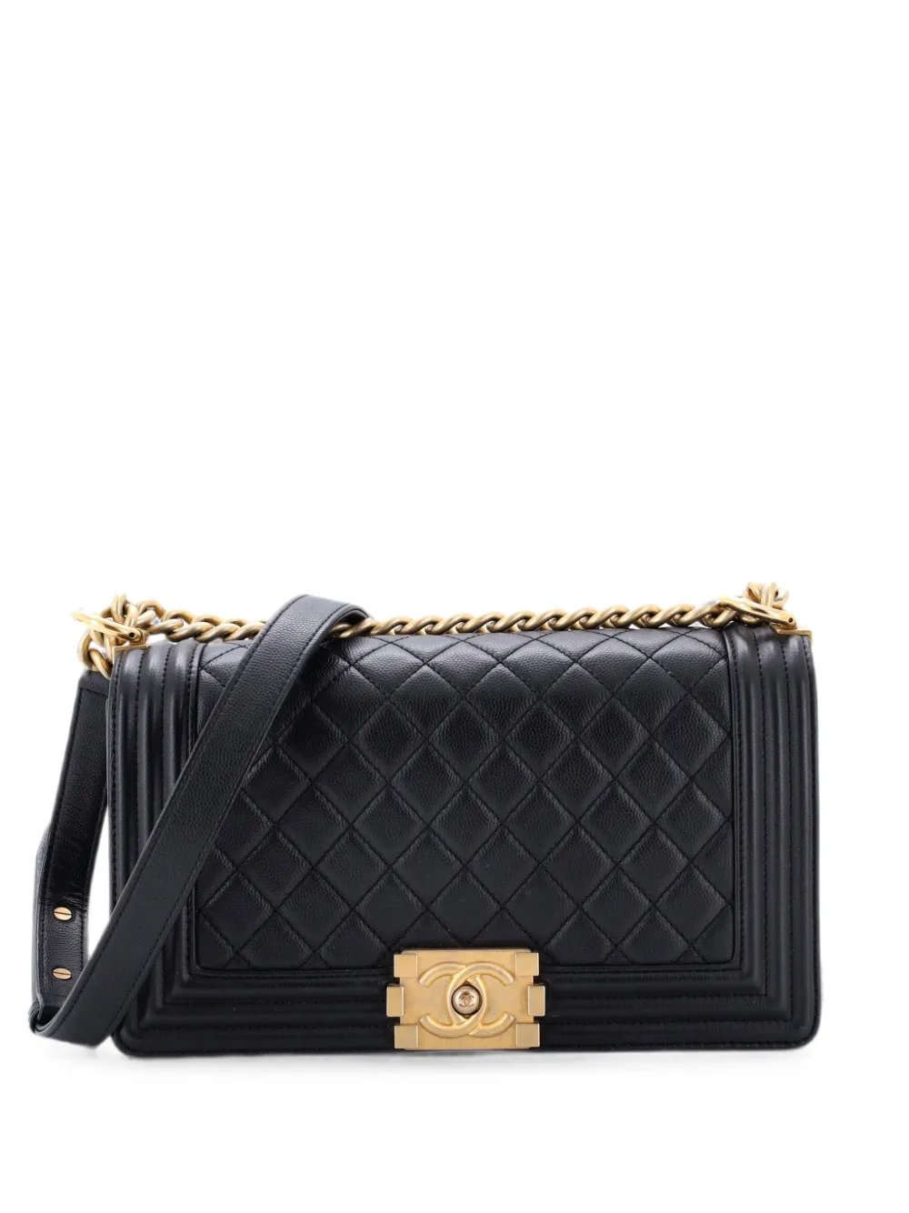 Boy Flap Bag Quilted Caviar Old Medium crossbody bag