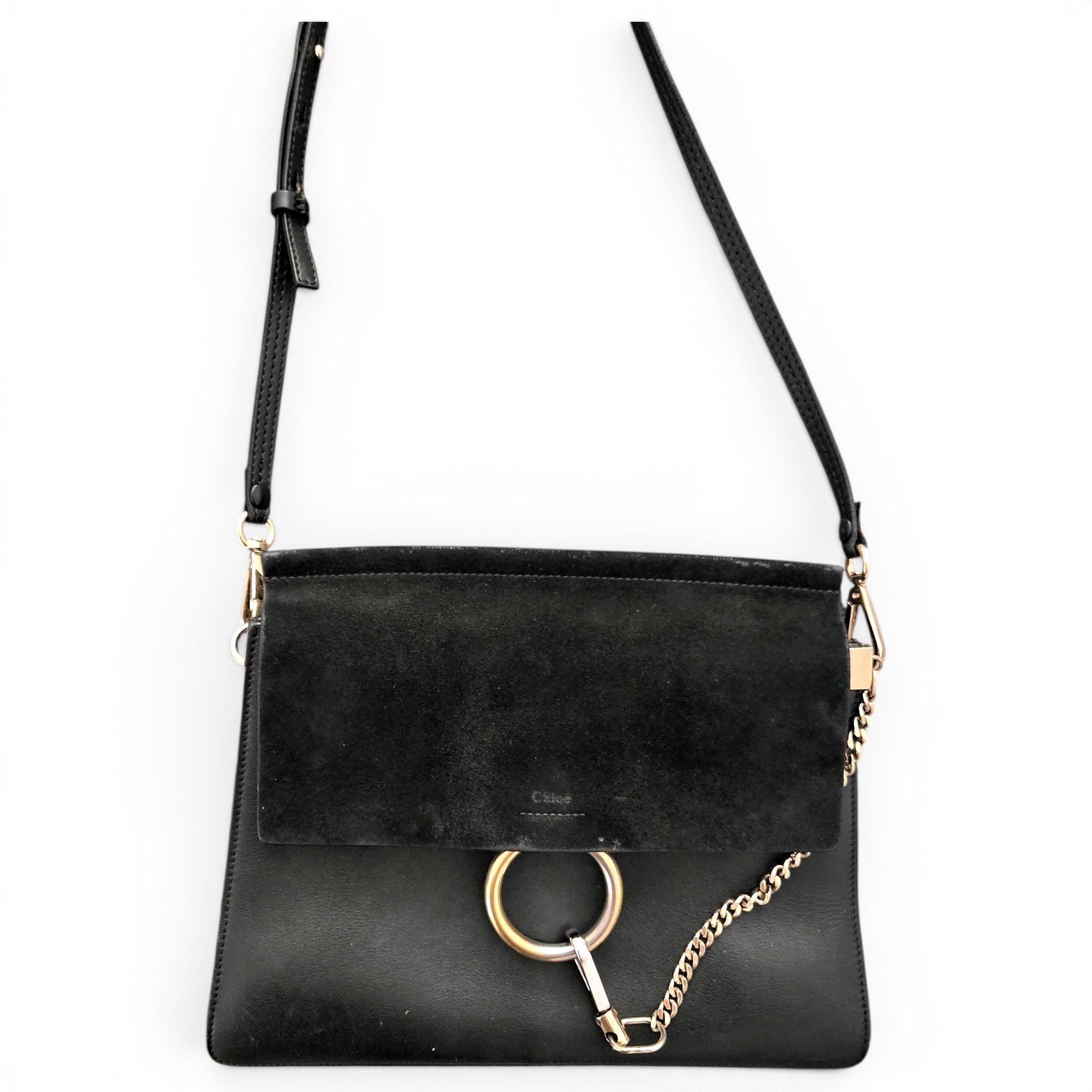 Leather clutch bag