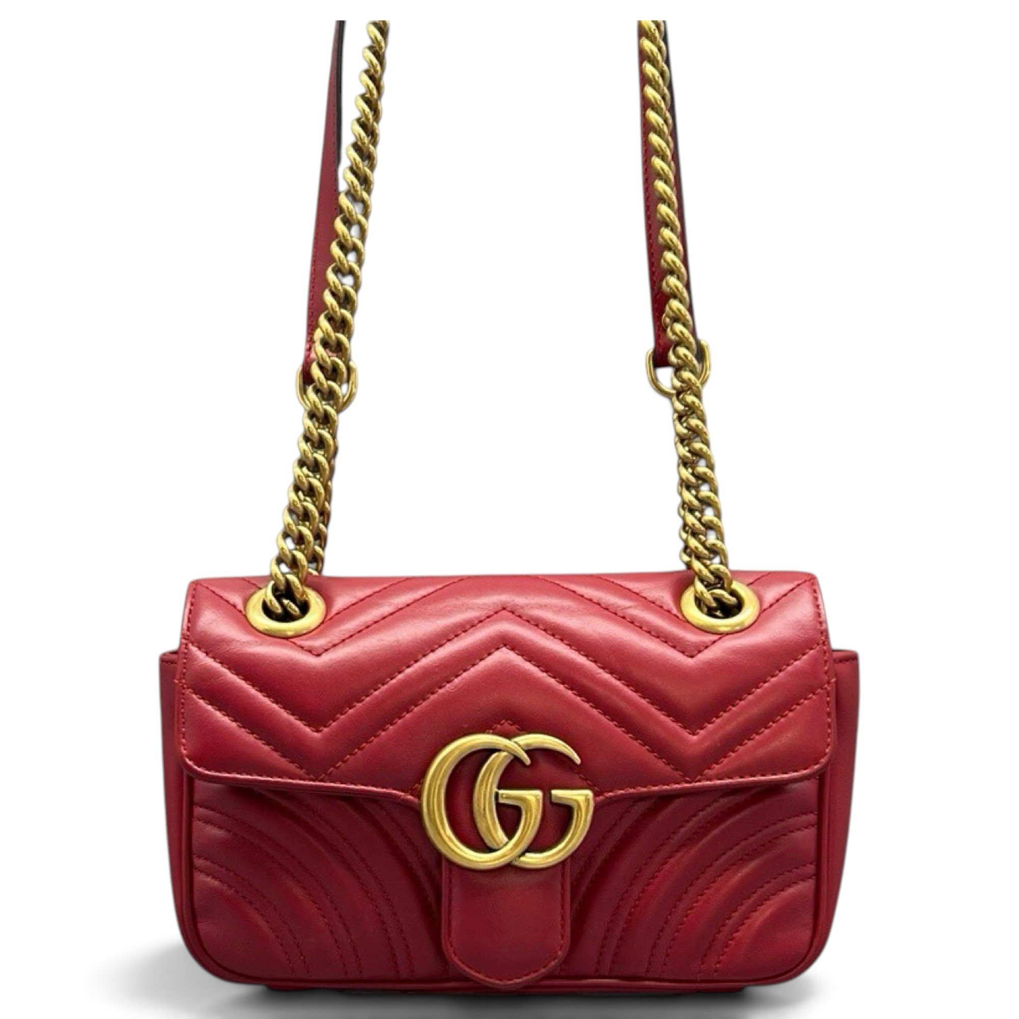 GG Marmont Flap leather handbag