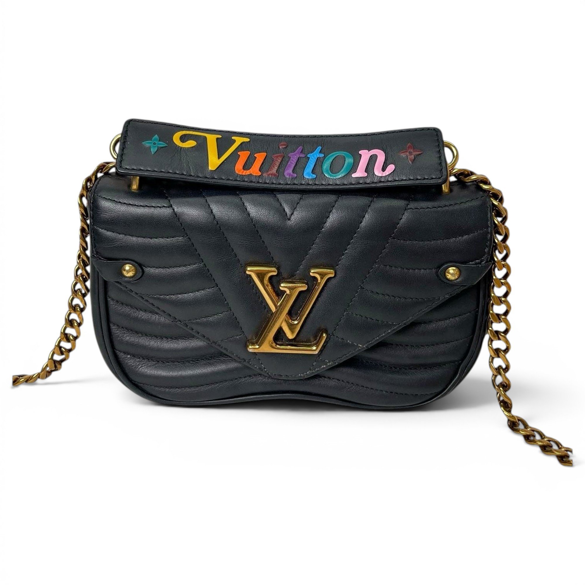 New Wave leather handbag