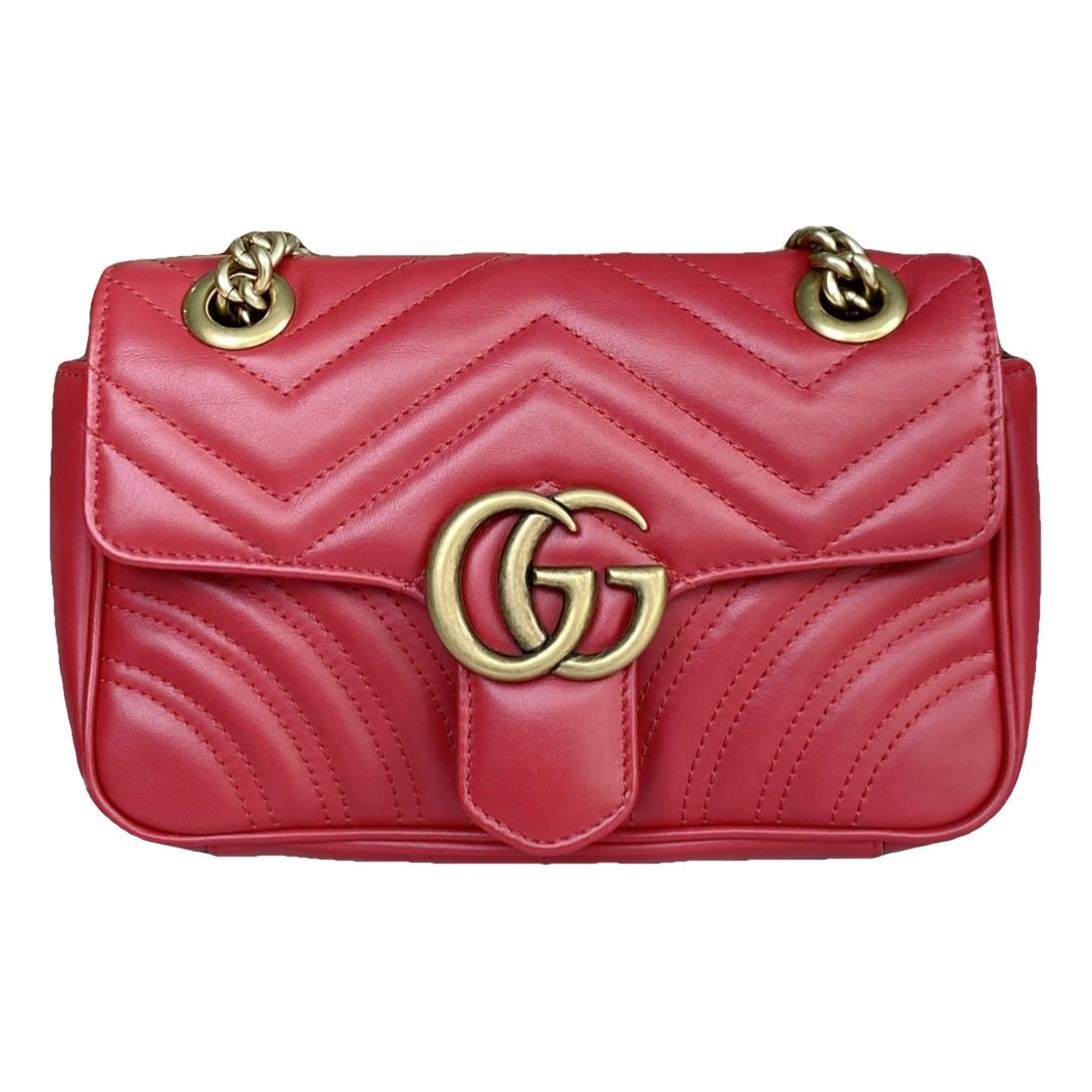 GG Marmont Flap leather handbag