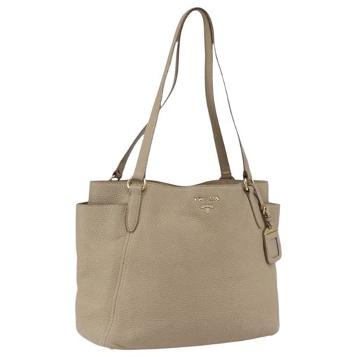 Prada Pocket leather tote