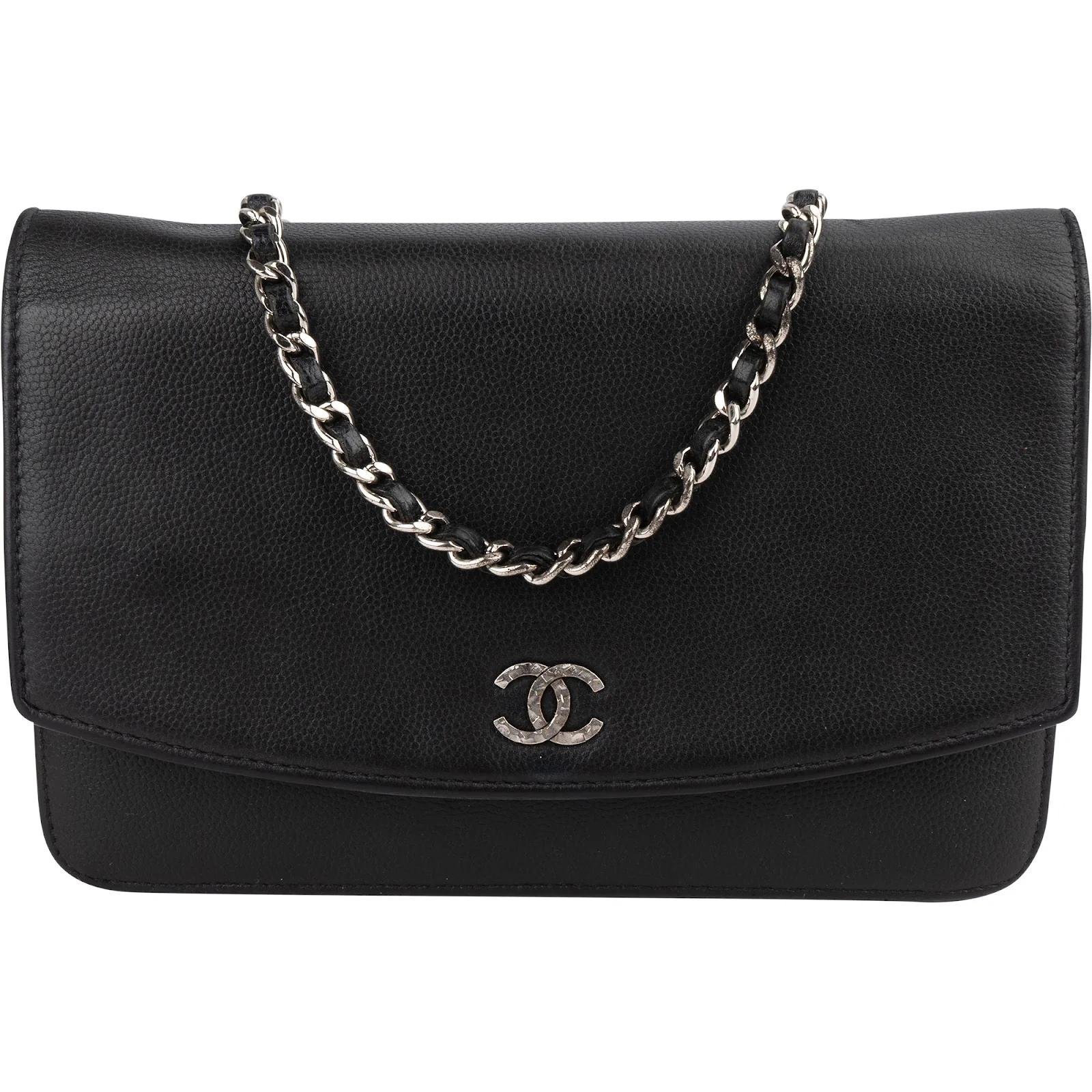 Wallet On Chain leather crossbody bag