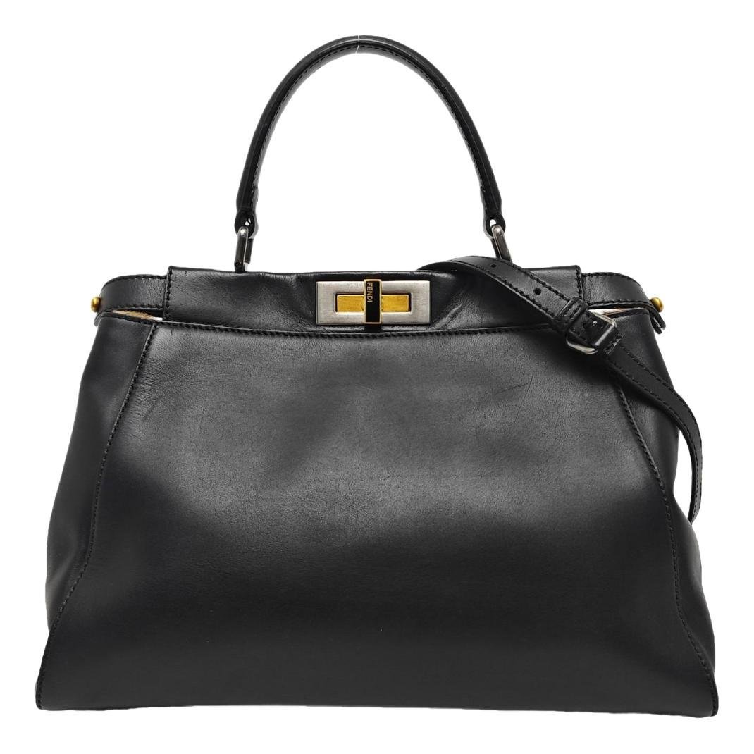Peekaboo leather handbag