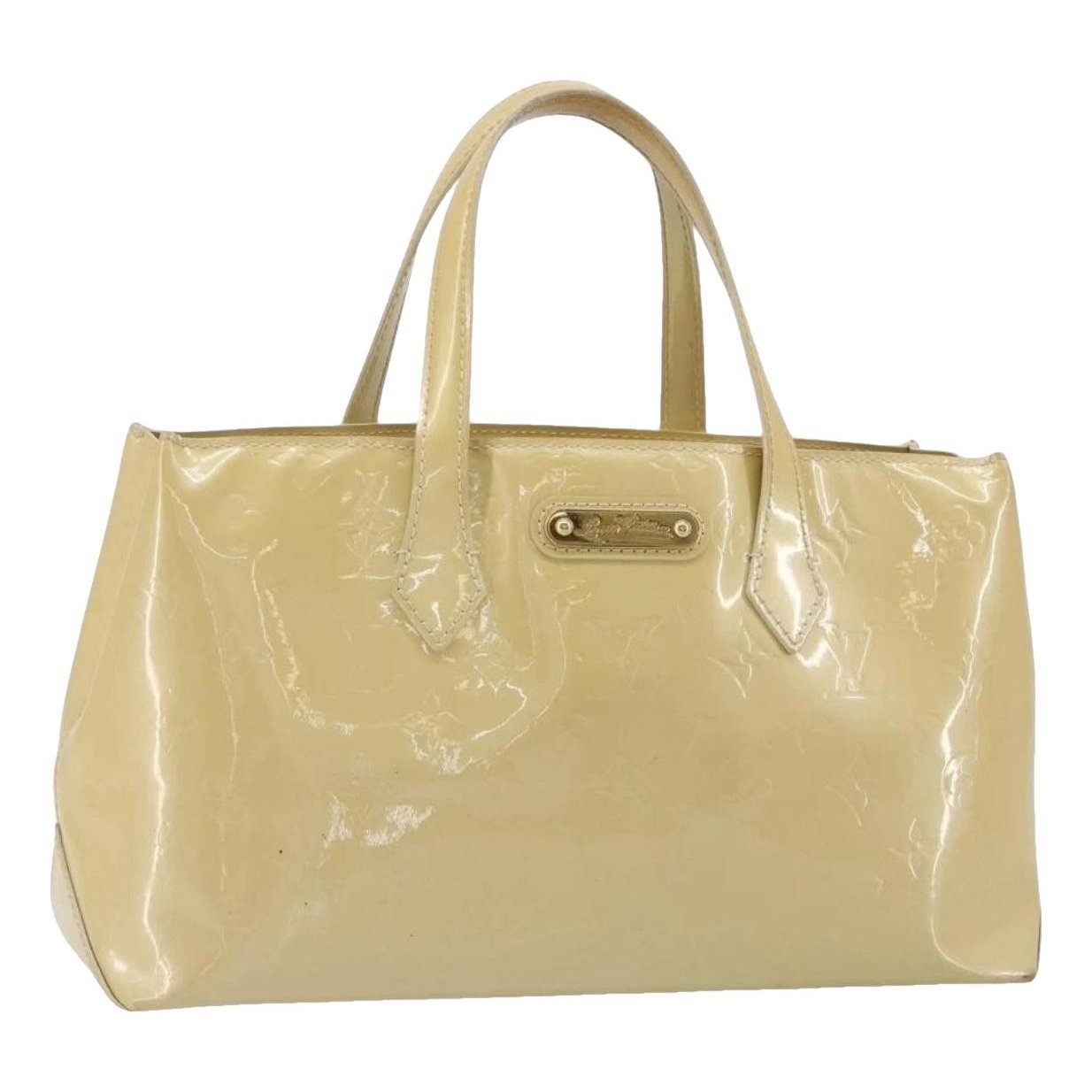 Patent leather handbag