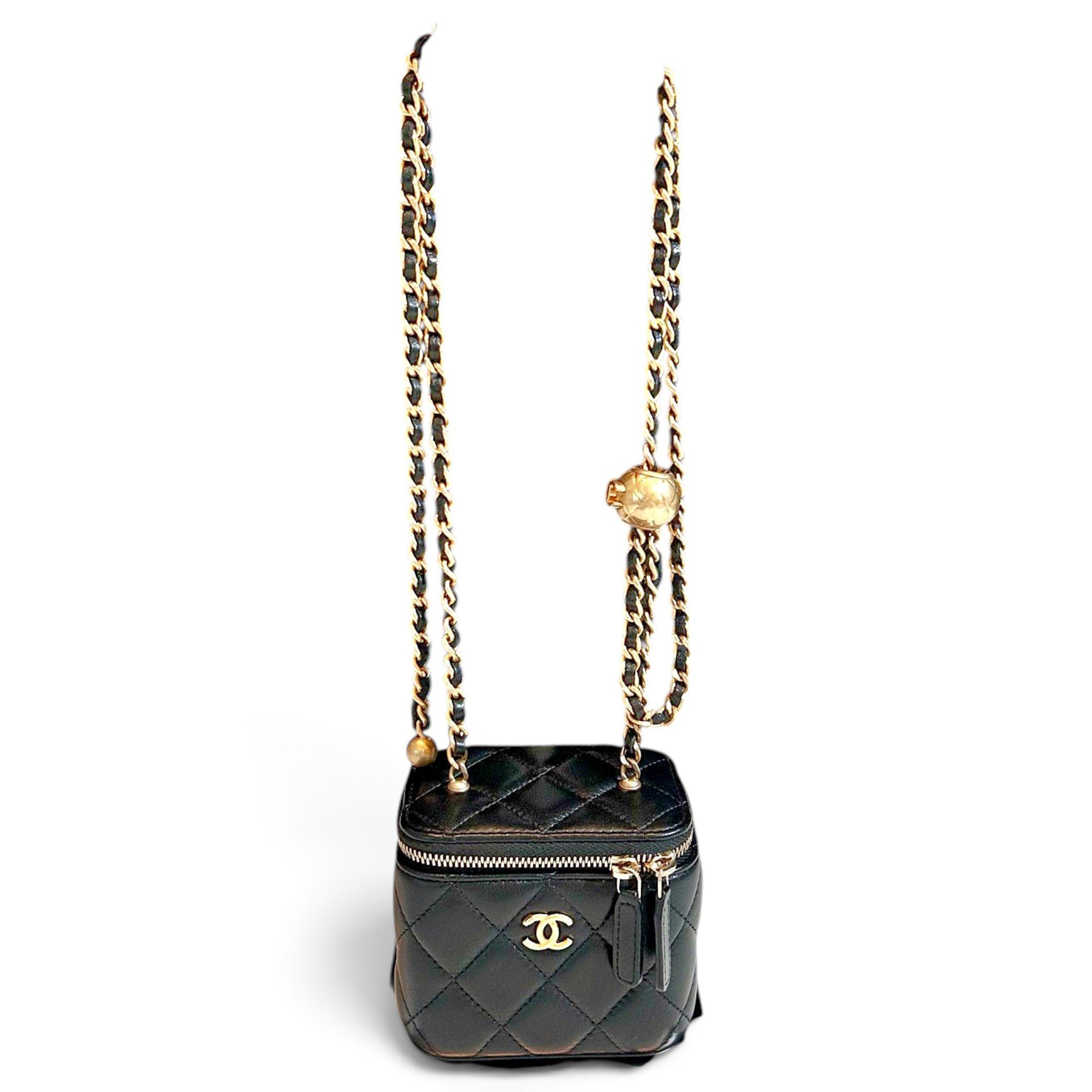 Trendy CC Vanity leather handbag