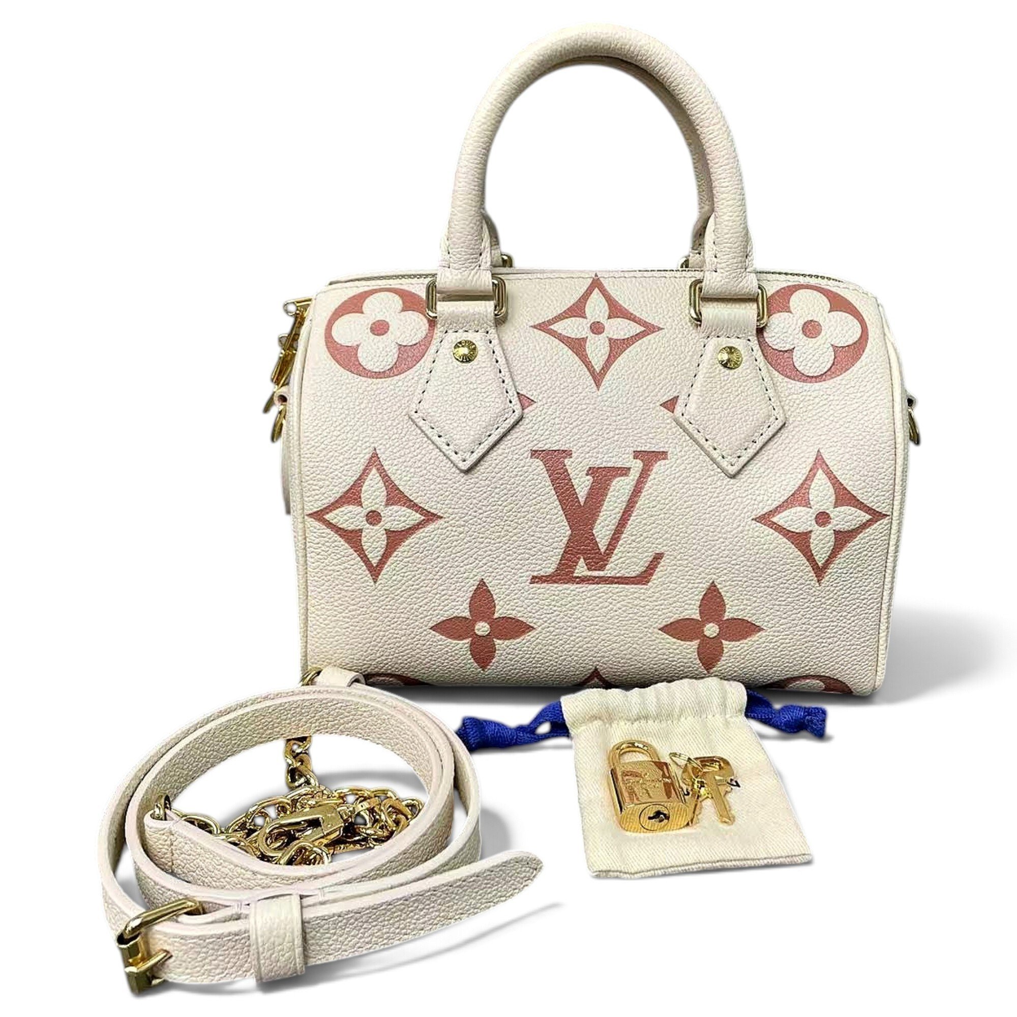 Speedy leather handbag
