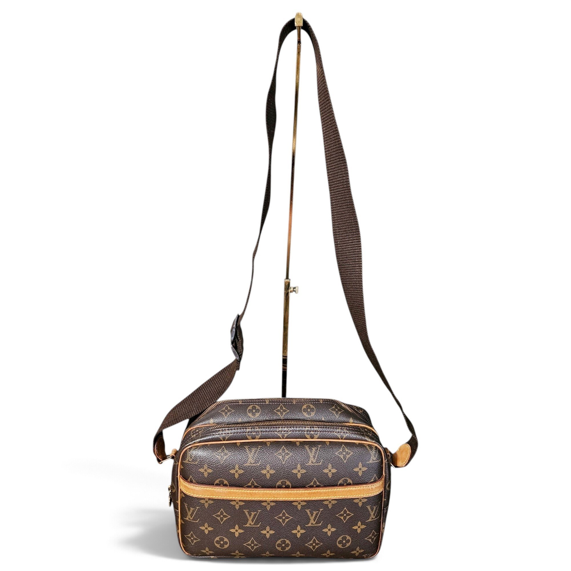 Reporter leather crossbody bag