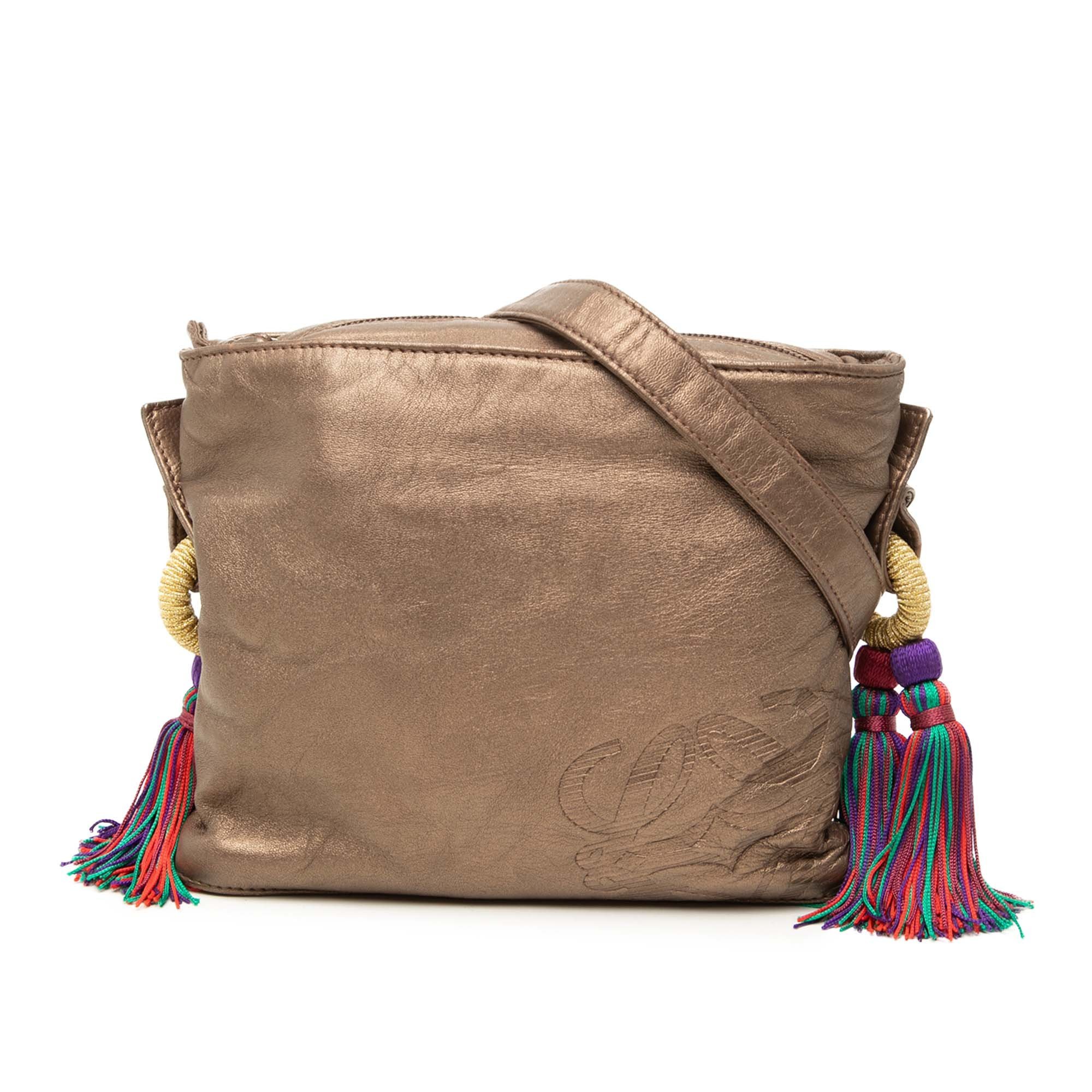 Flamenco leather crossbody bag
