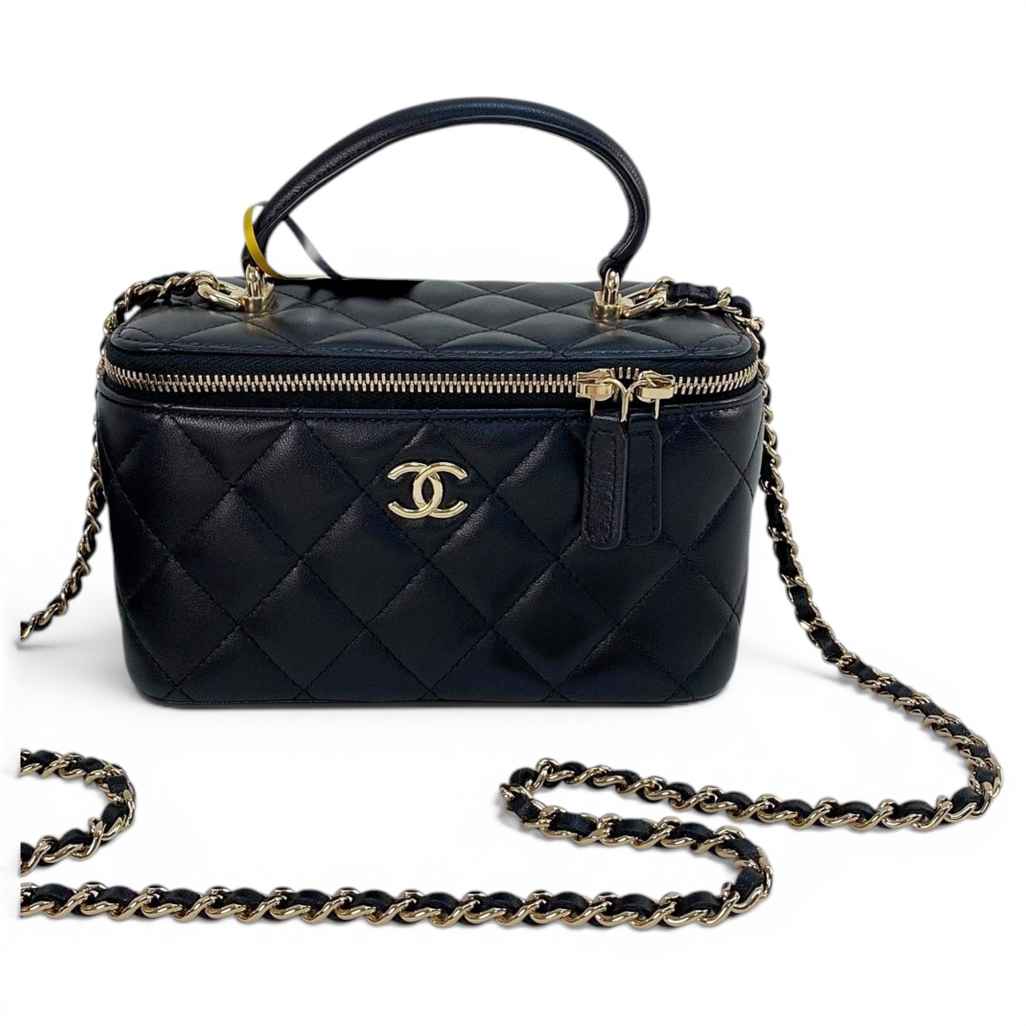 Trendy CC Vanity leather handbag
