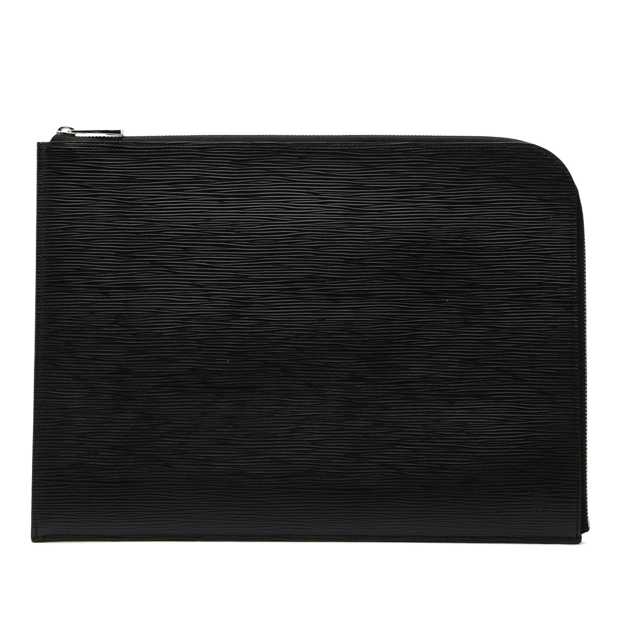 Leather clutch bag