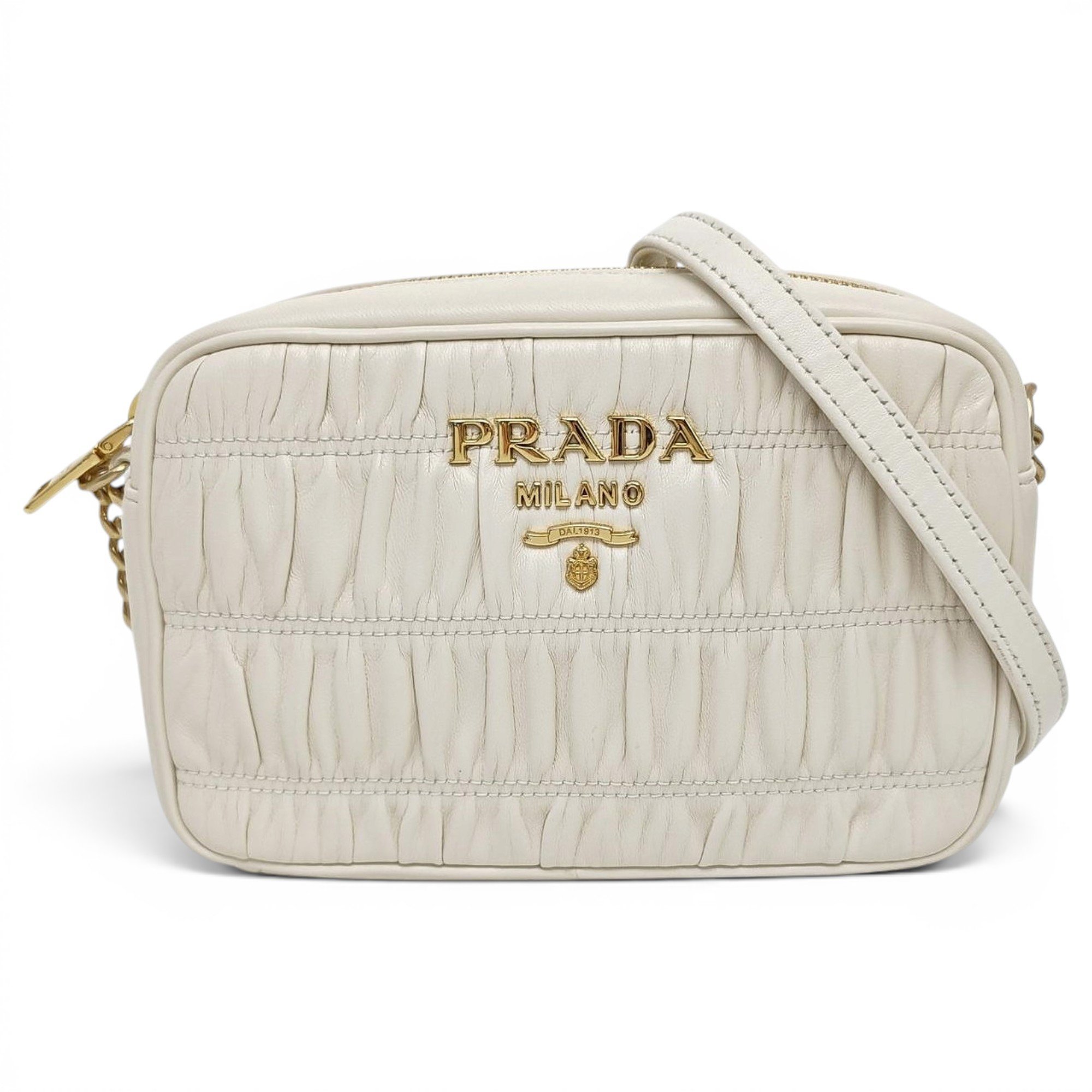 Diagramme leather crossbody bag