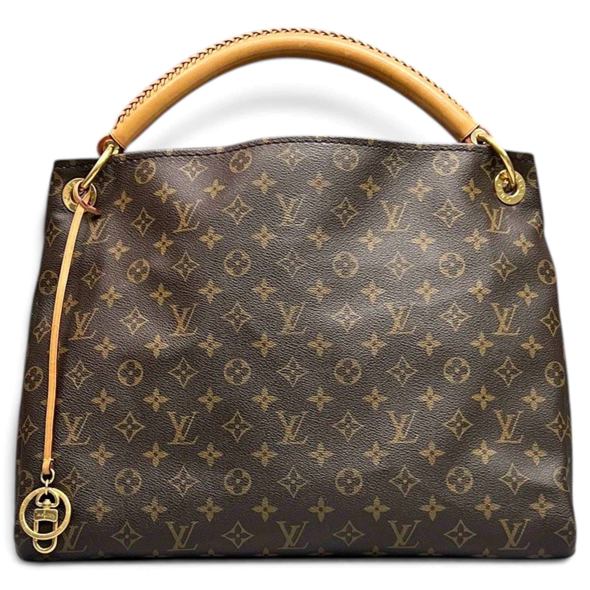 Artsy leather handbag