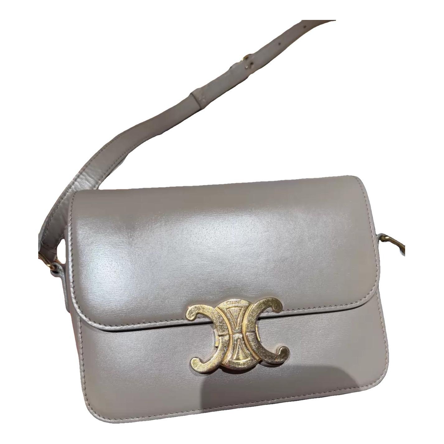Triomphe leather handbag