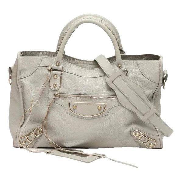 Classic Metalic leather handbag