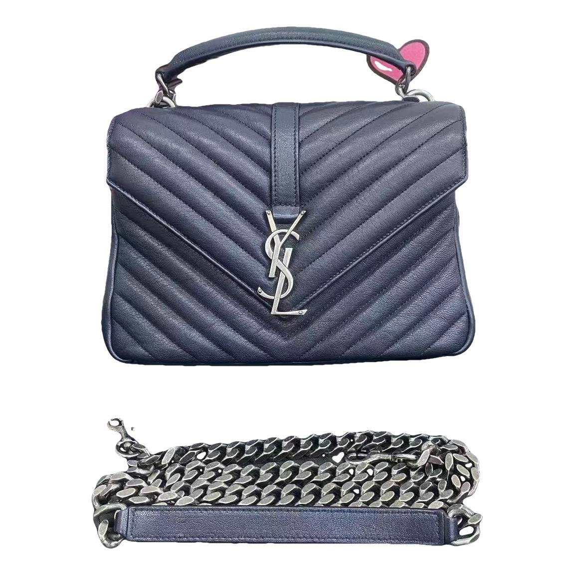 Collége monogramme leather handbag
