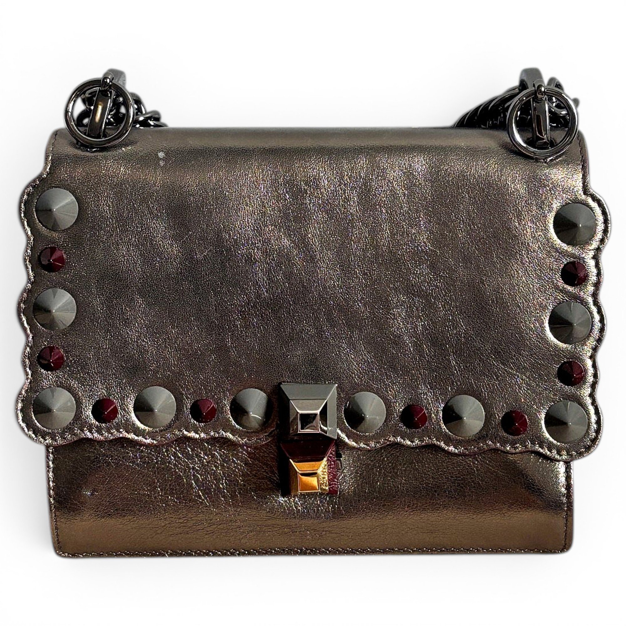 Kan I leather crossbody bag