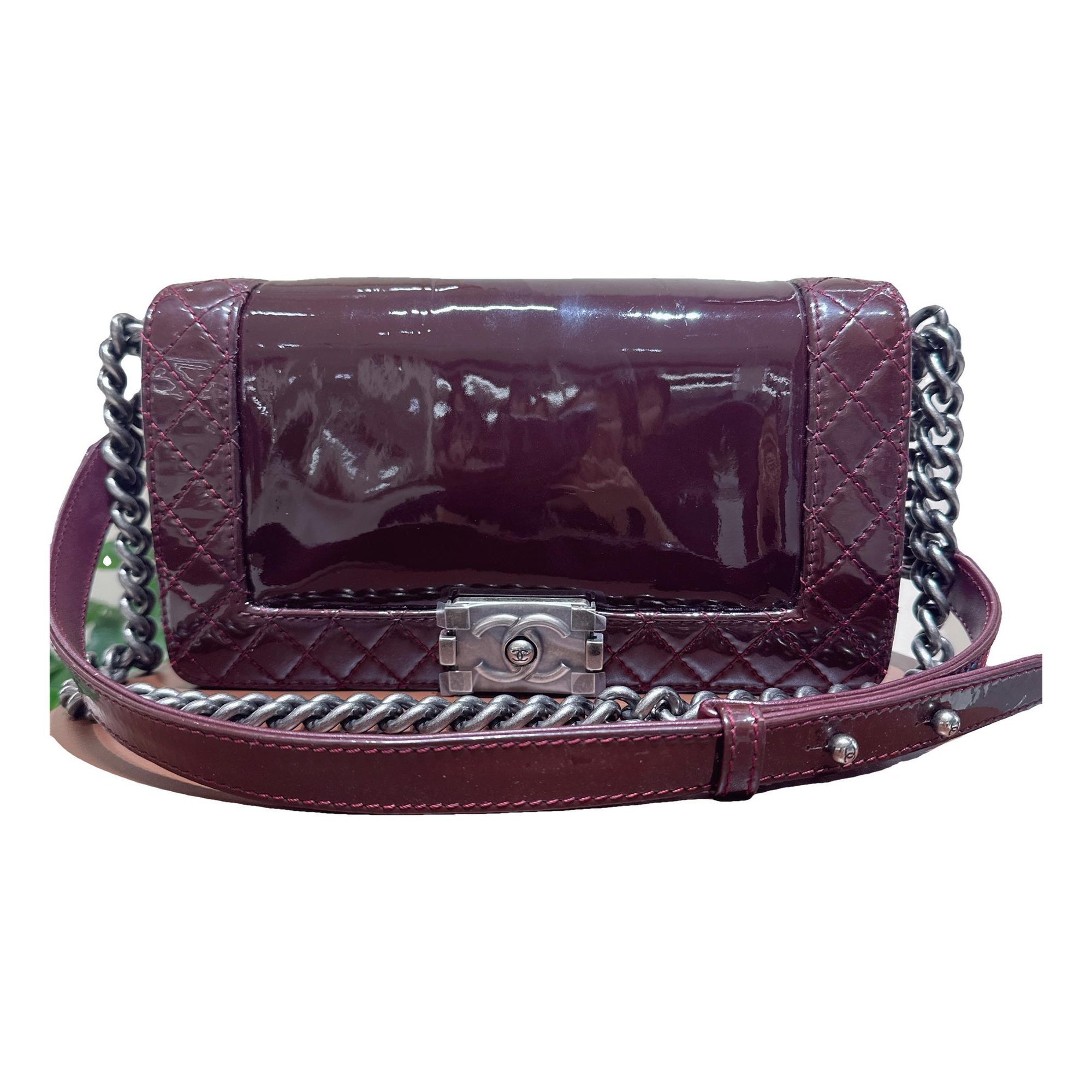 Boy leather crossbody bag