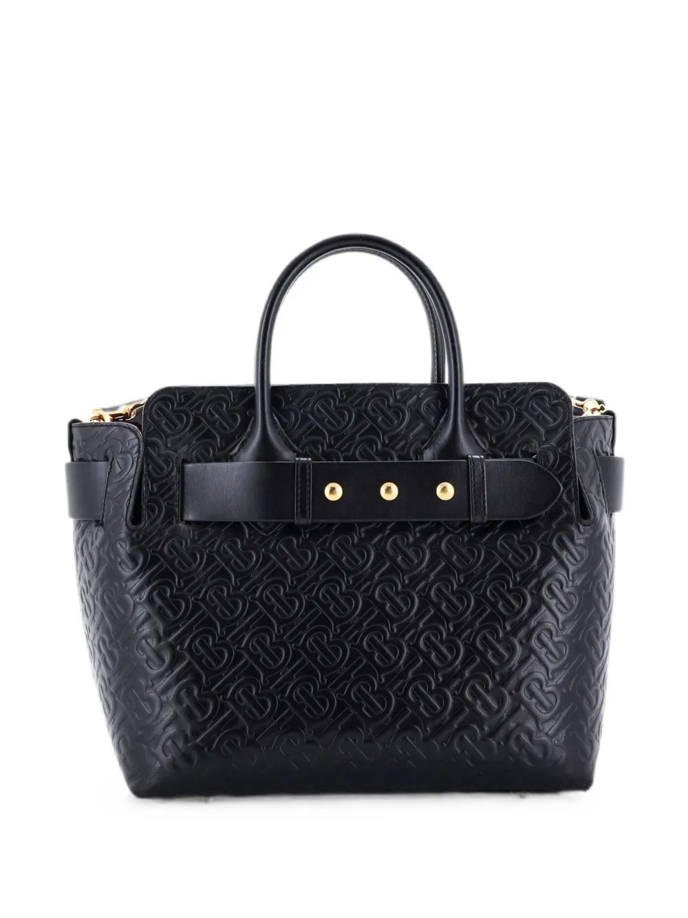 Belt Monogram Embossed Leather Small tote bag