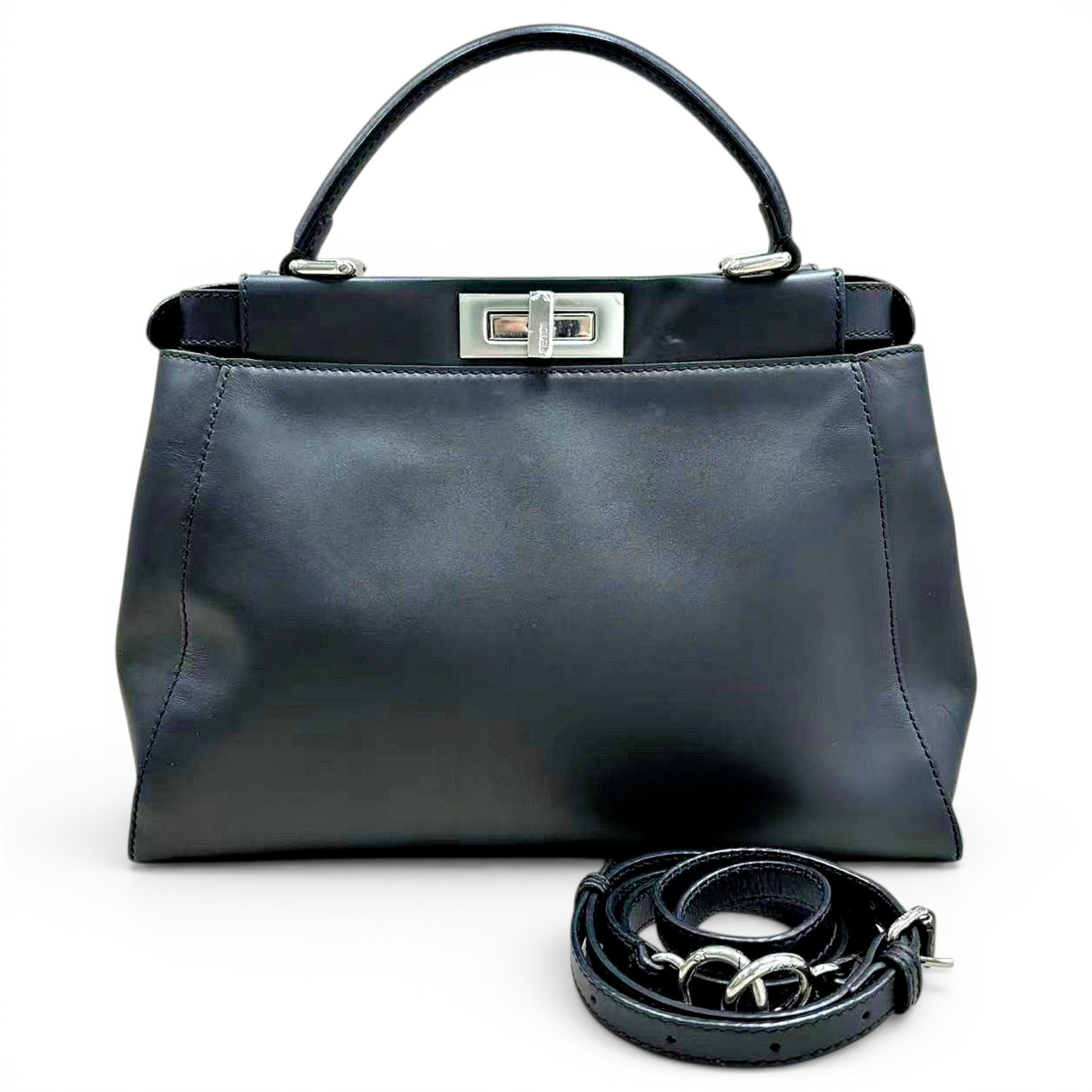 Peekaboo leather handbag