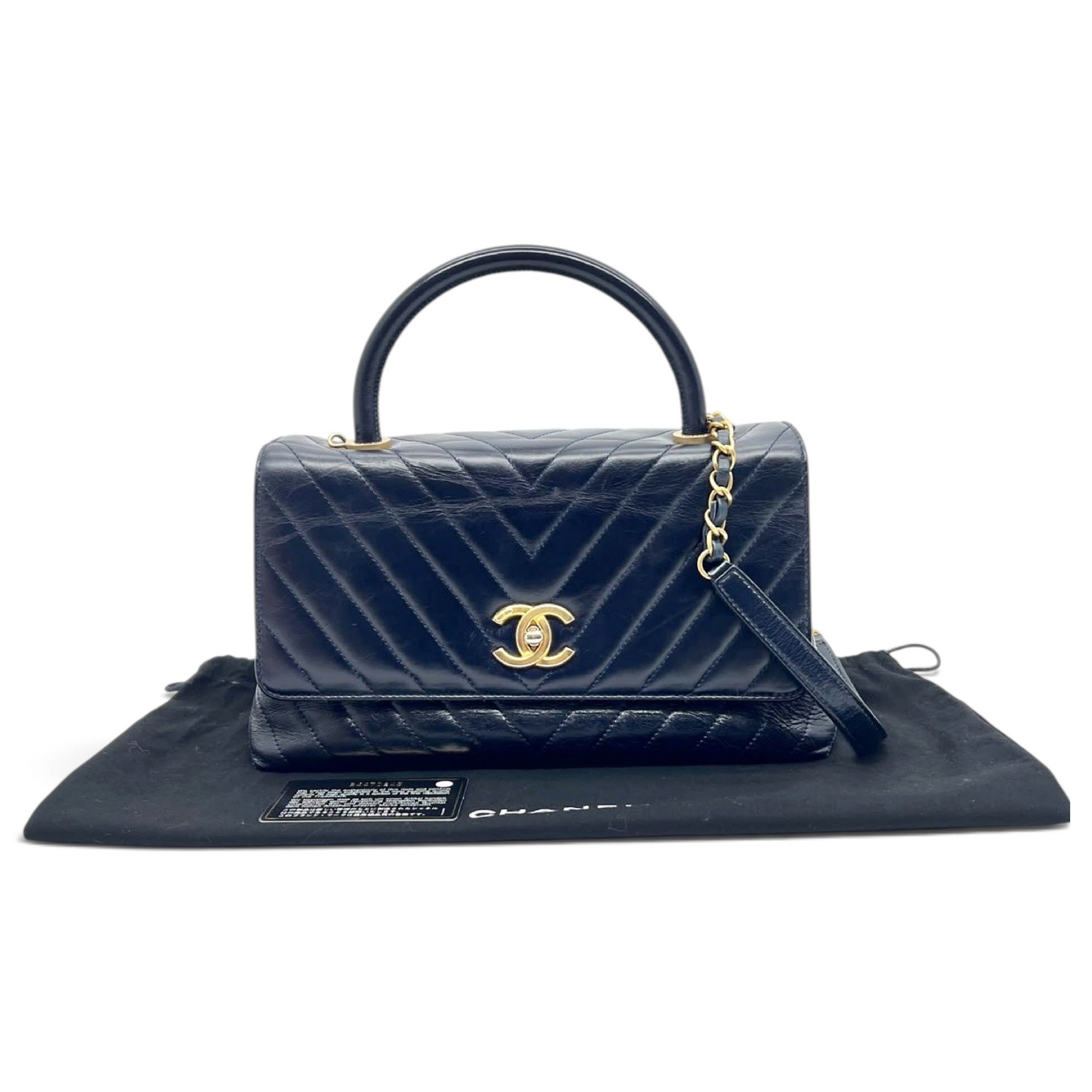 Coco Handle leather handbag